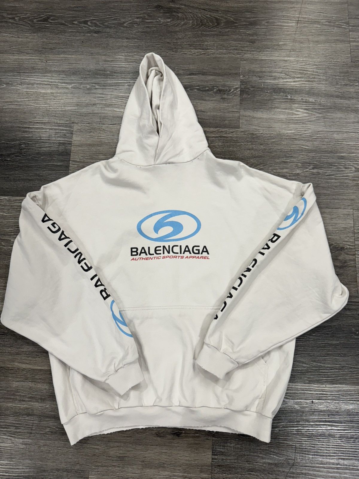 Balenciaga Balenciaga Surfer Cracked Hoodie Size US L / EU 52-54 / 3 - 1 Thumbnail