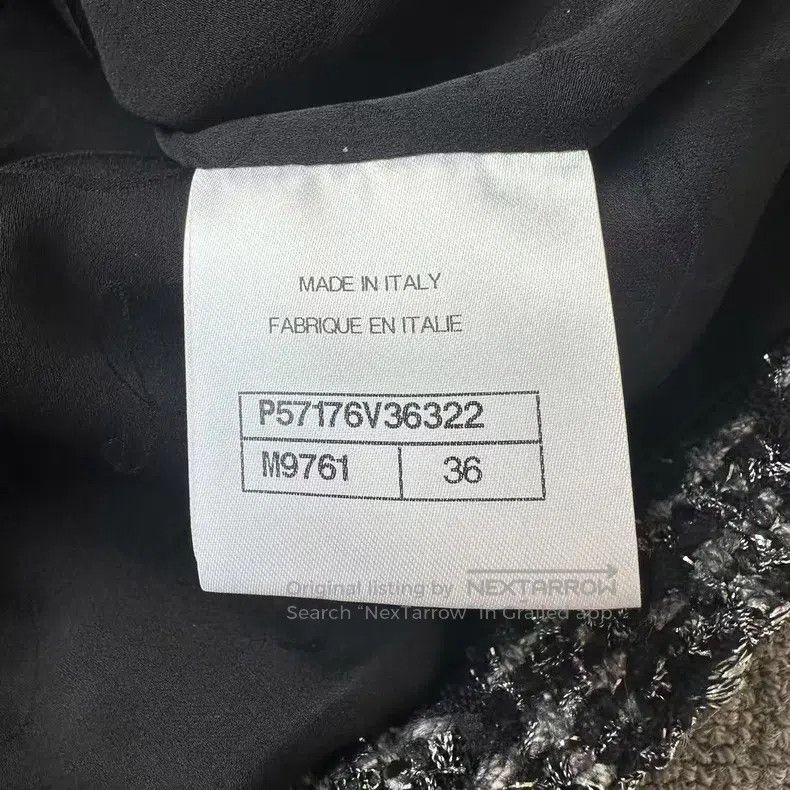 Chanel Chanel 17B sleeveless black braided tweed double pocket ve Size XS / US 0-2 / IT 36-38 - 5 Thumbnail