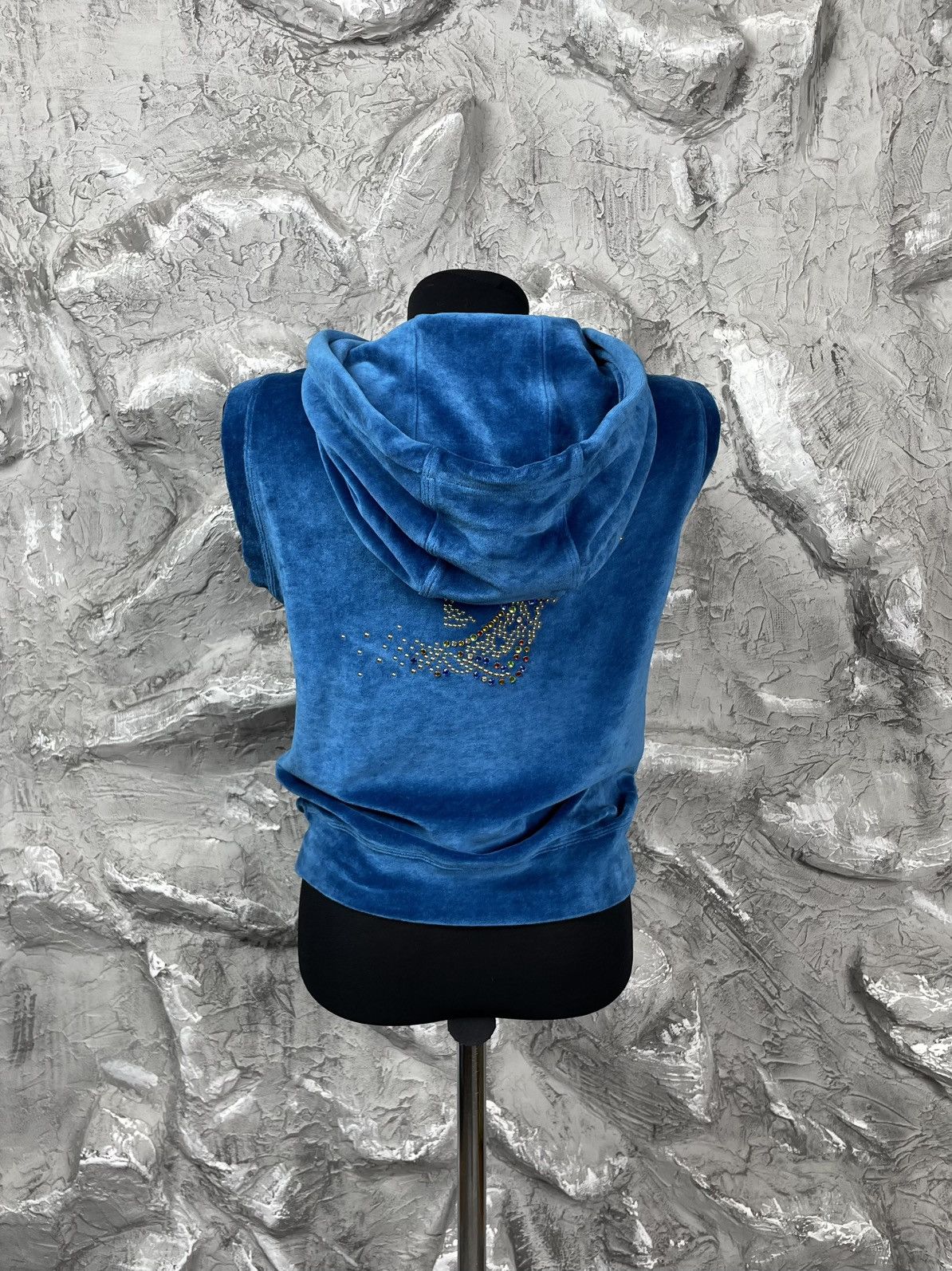 Versace Versace Rare Velour Vest Rhinestone Logo Y2K Size S / US 4 / IT 40 - 8 Thumbnail