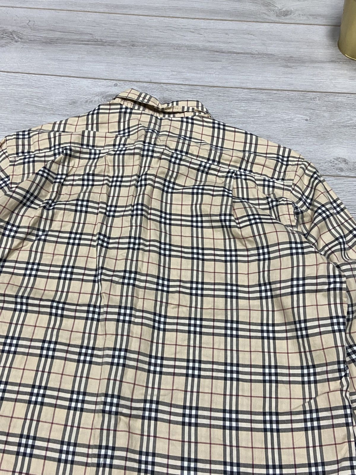 Burberry Burberry Brit shirt nova check overprint vintage Size US L / EU 52-54 / 3 - 11 Thumbnail