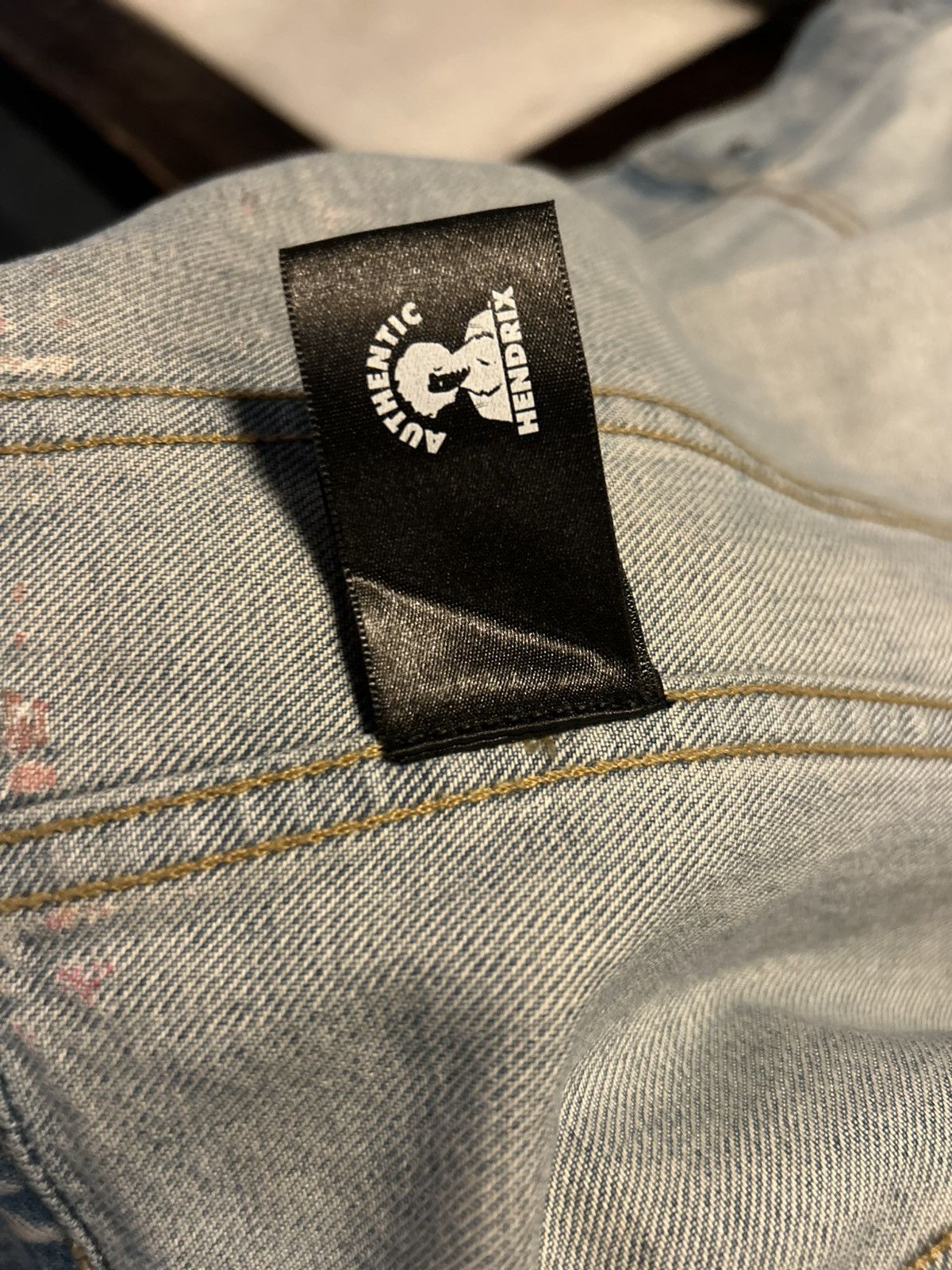 Amiri AMIRI Jimi Hendrix Denim Trucker Jacket Size US S / EU 44-46 / 1 - 4 Thumbnail