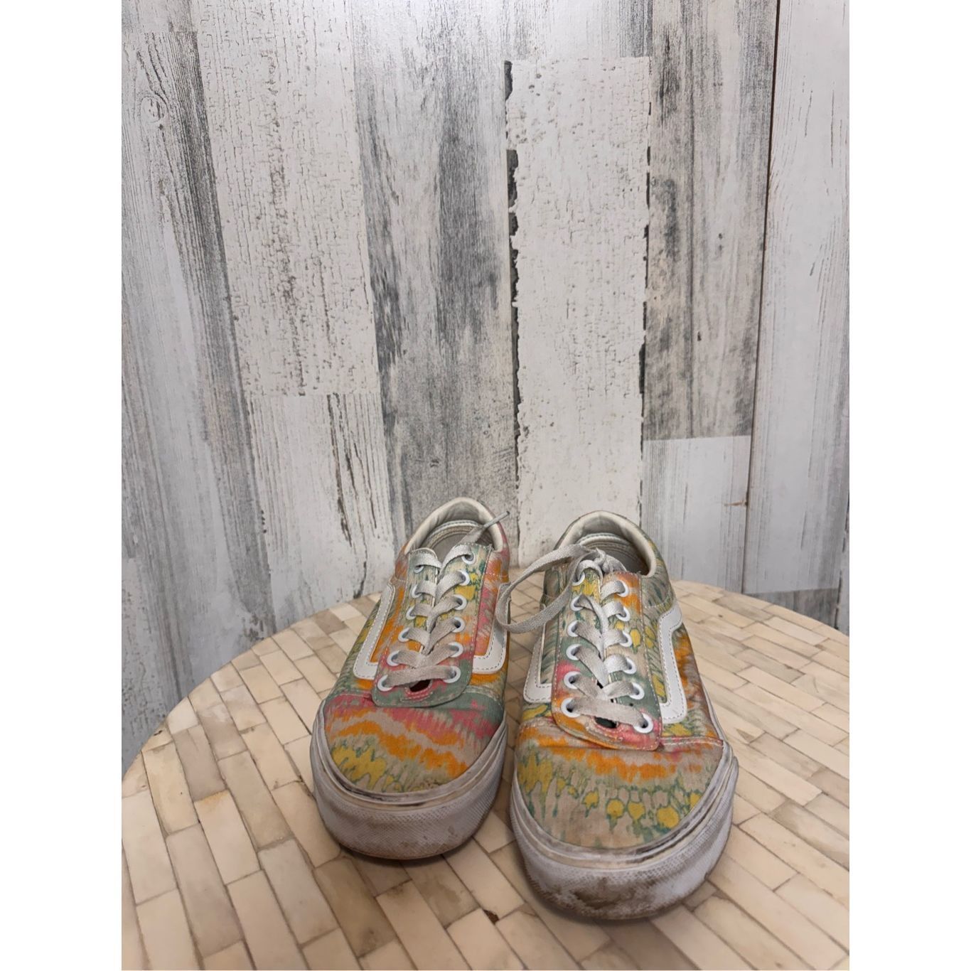 Vans Vans Old Skool Tie Dye Sneakers Women’s Size 7 Multicolor Lo Size US 7 / IT 37 - 2 Thumbnail