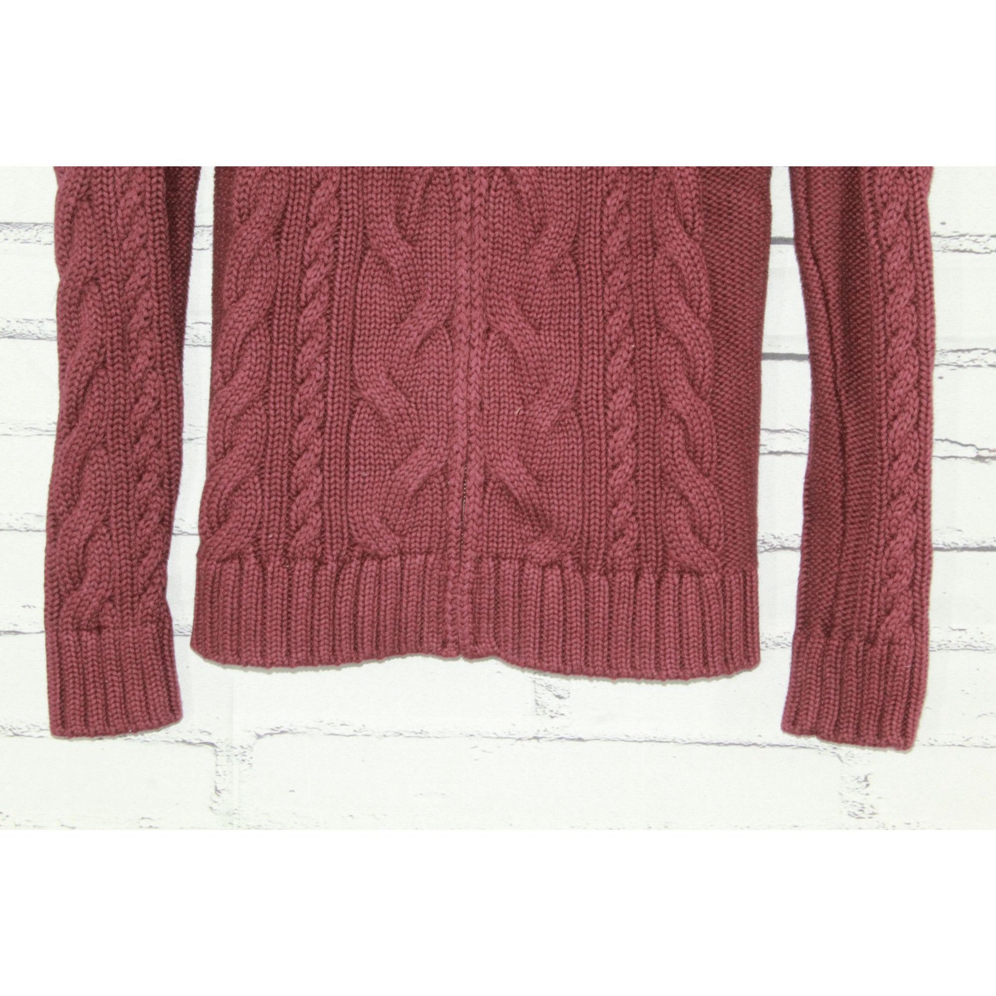 L.L. Bean LL Bean Double L Cable Sweater Zip Cardigan Preppy Outdoor Size S / US 4 / IT 40 - 7 Thumbnail