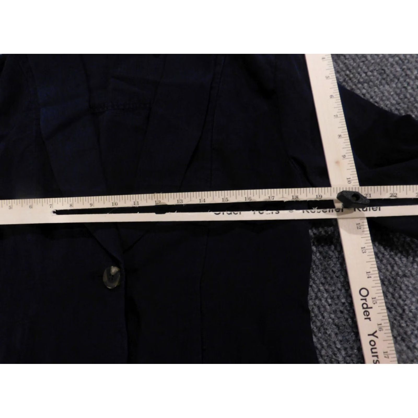 Soft Surroundings Soft Surroundings Jacket Womens Blue Small Button Linen Blazer Knit Fabric Casual Fall Winter Regular Size S Clothing Adults Womens Size S / US 4 / IT 40 - 6 Thumbnail