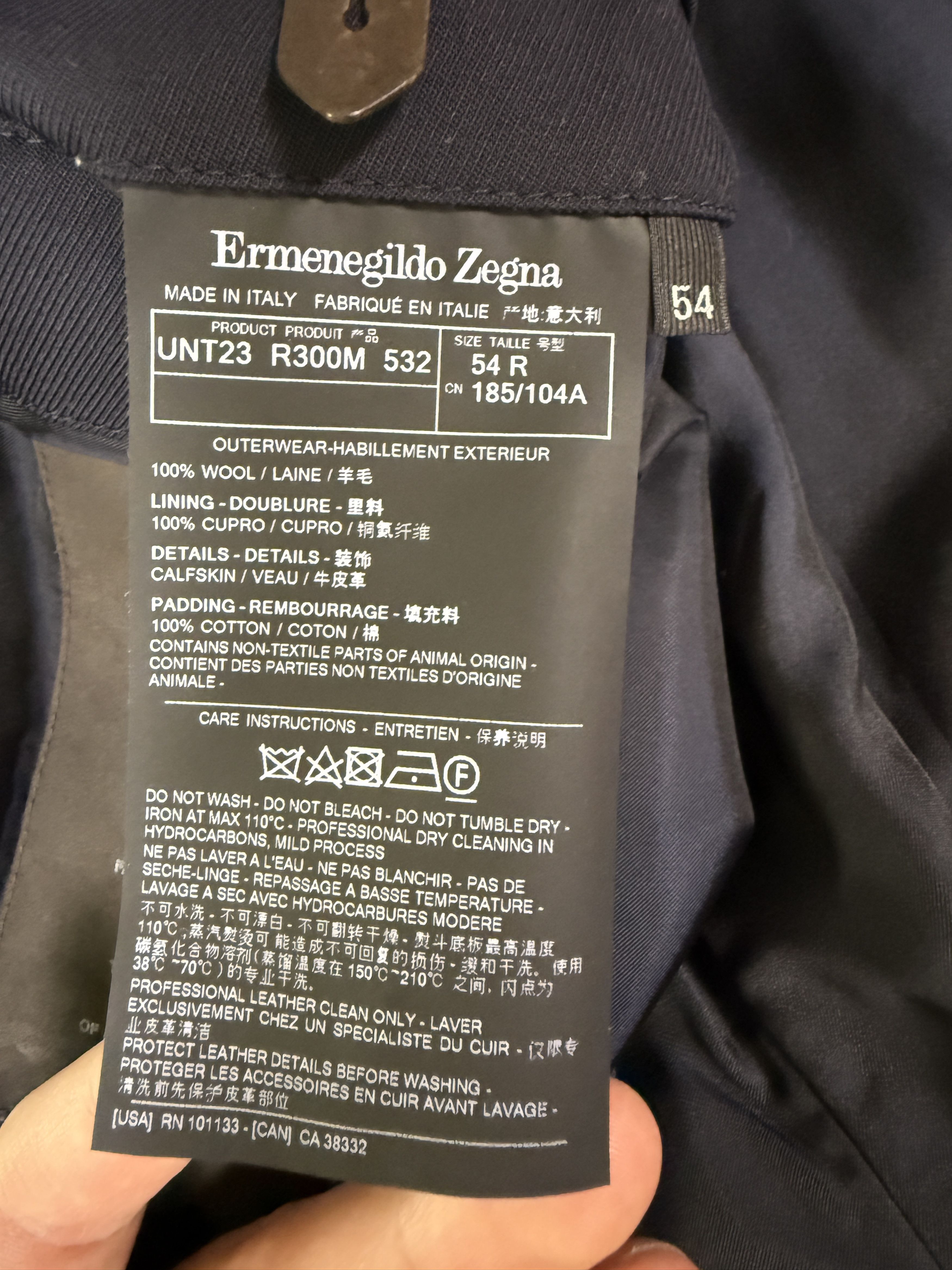 Ermenegildo Zegna Ermenegildo Zegna Elements Trofeo Wool Trench Coat Size US L / EU 52-54 / 3 - 6 Thumbnail