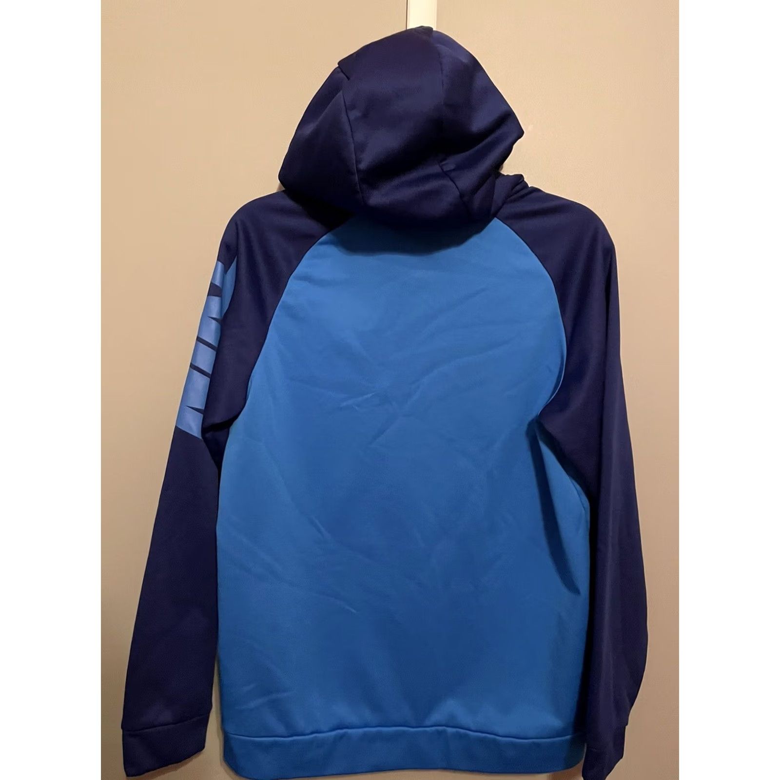 Nike Nike Dri Fit Logo Hoodie Sweatshirt Shirt Mens Medium Blue Pullover Logo All Seasons 2020-2029 Knit- Polyester Sportswear Nike Mens Regular ZIP Front? Size US M / EU 48-50 / 2 - 4 Thumbnail