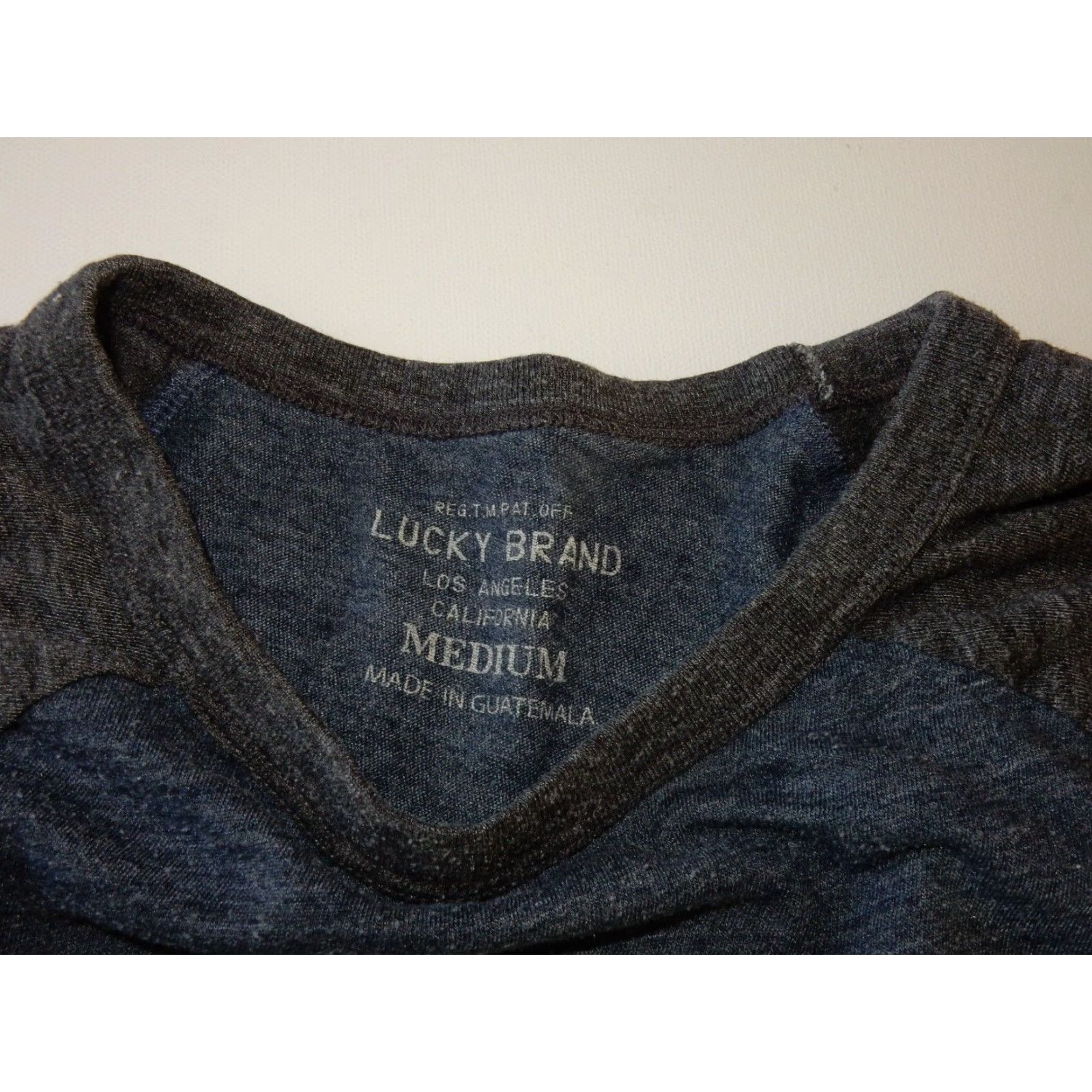 Lucky Brand LUCKY BRAND Men's T-Shirt Size M Gray 3/4 Sleeve Cotton Blend Raglan Size US M / EU 48-50 / 2 - 3 Thumbnail
