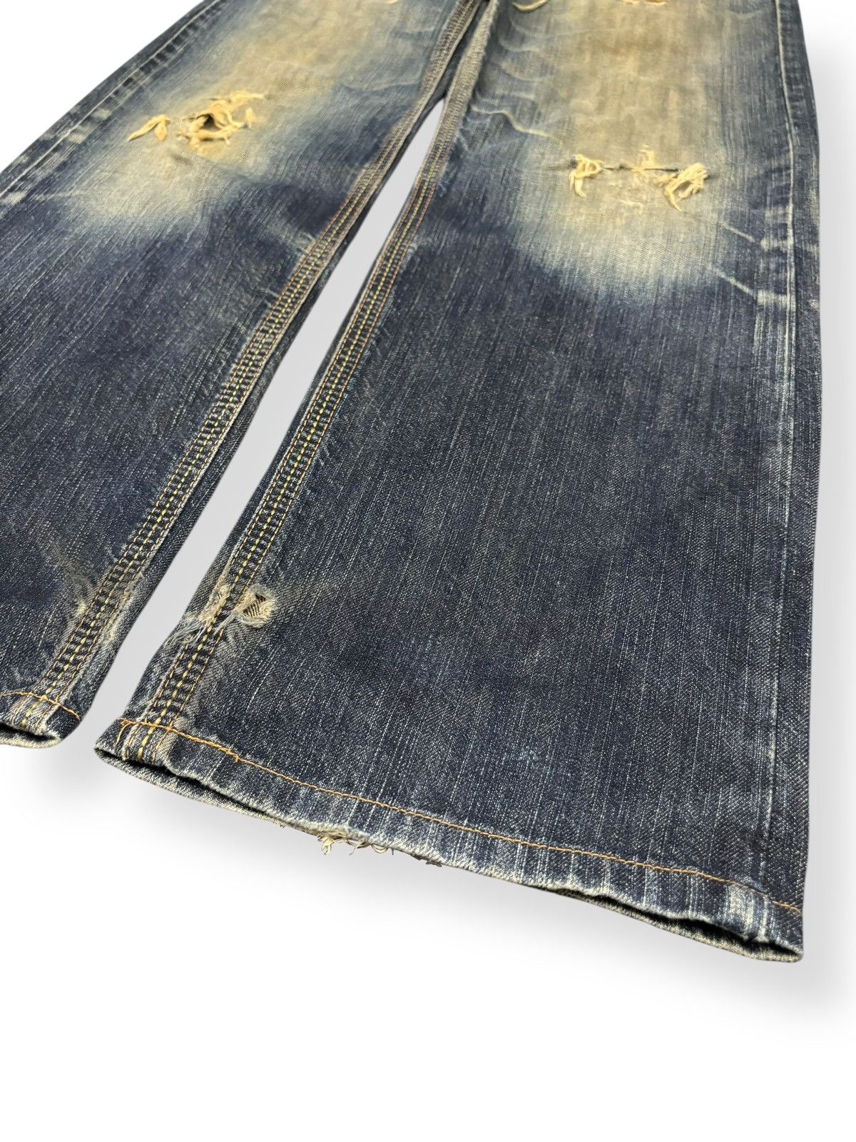 Edwin Vintage Edwin XV Mud Wash Baggy Distressed Grunge Jeans Size US 31 - 8 Thumbnail