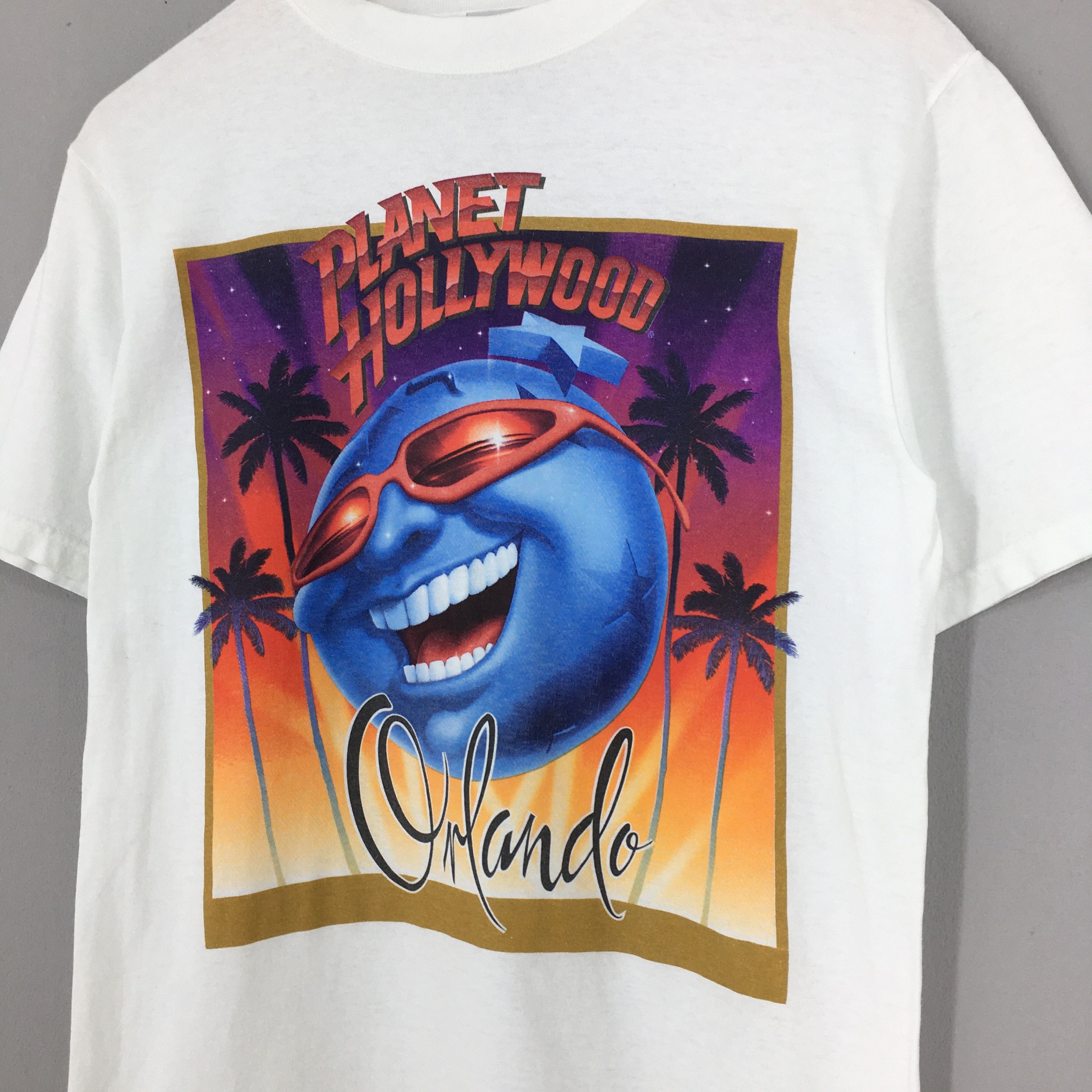 Hard Rock Cafe × Planet Hollywood × Vintage Vintage 1980s Planet Hollywood Orlando Tshirt Small Size US S / EU 44-46 / 1 - 4 Thumbnail