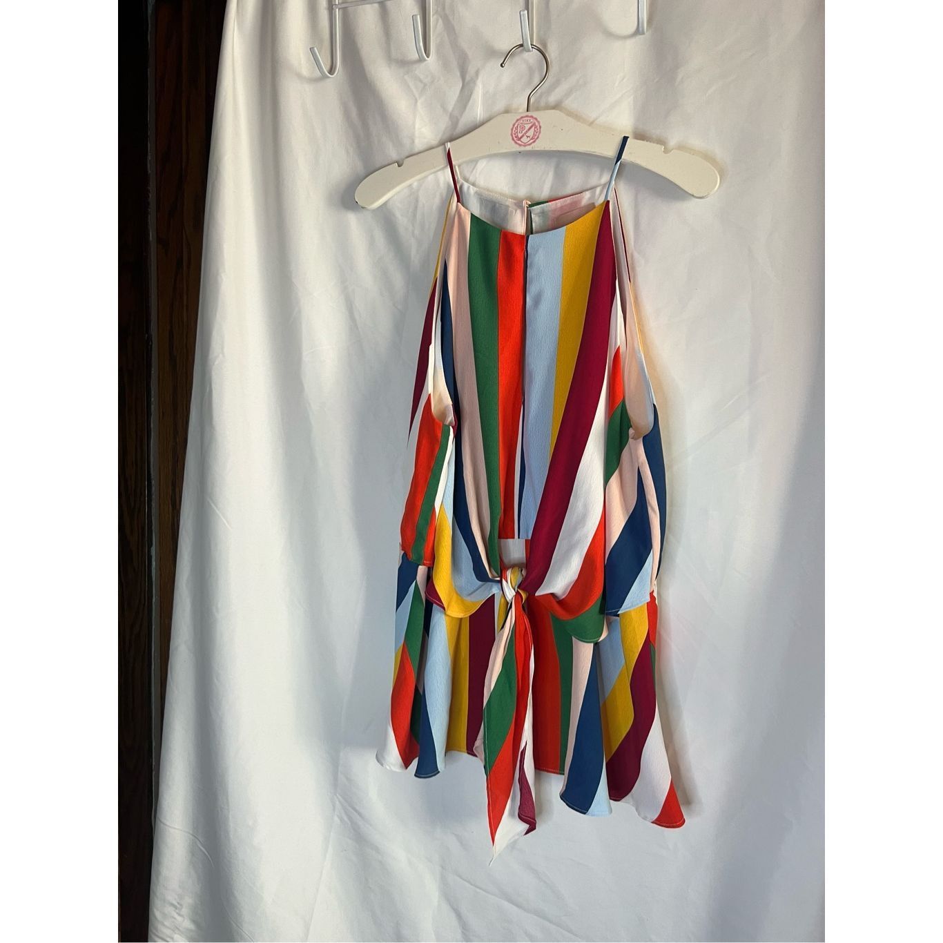 Other Willow & Root Buckle Multicolored Striped Tie Waist Tank Top Size L / US 10 / IT 46 - 1 Thumbnail