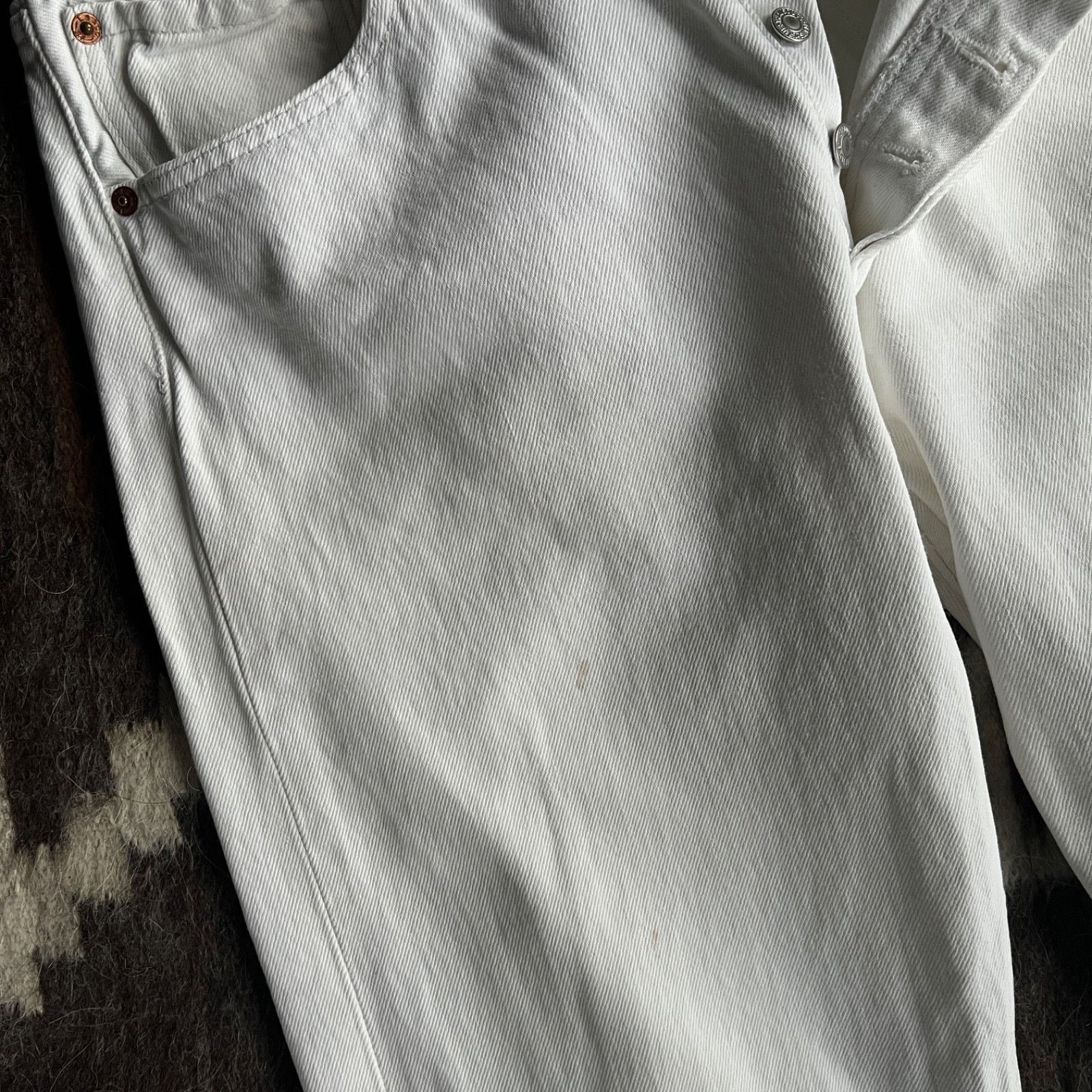 Levi's Levi’s 501 Vintage Straight Fit Button Fly Jeans 9798AC Size US 31 - 8 Thumbnail