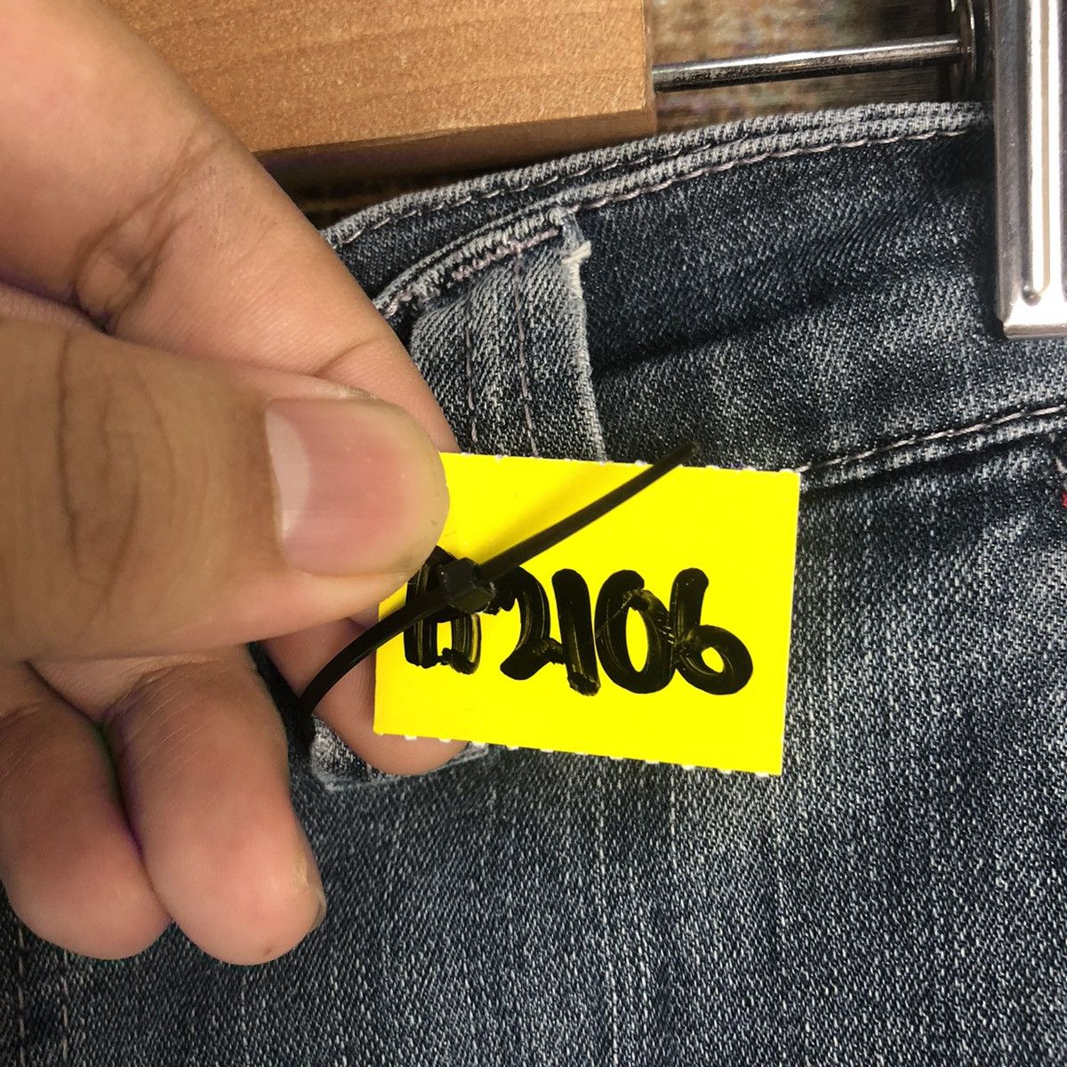 Japanese Brand Field Core Blue Distressed Denim Pants #A2106 Size US 32 / EU 48 - 13 Thumbnail
