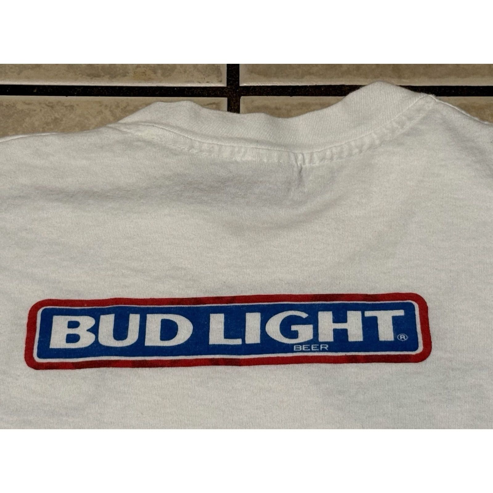George VINTAGE George Strait x Bud Light Promo Shirt XLT Men T-Shirt White Crew Neck 90s Graphic Print Logo Short Sleeve Texas USA Budweiser Western Size US XL / EU 56 / 4 - 7 Thumbnail