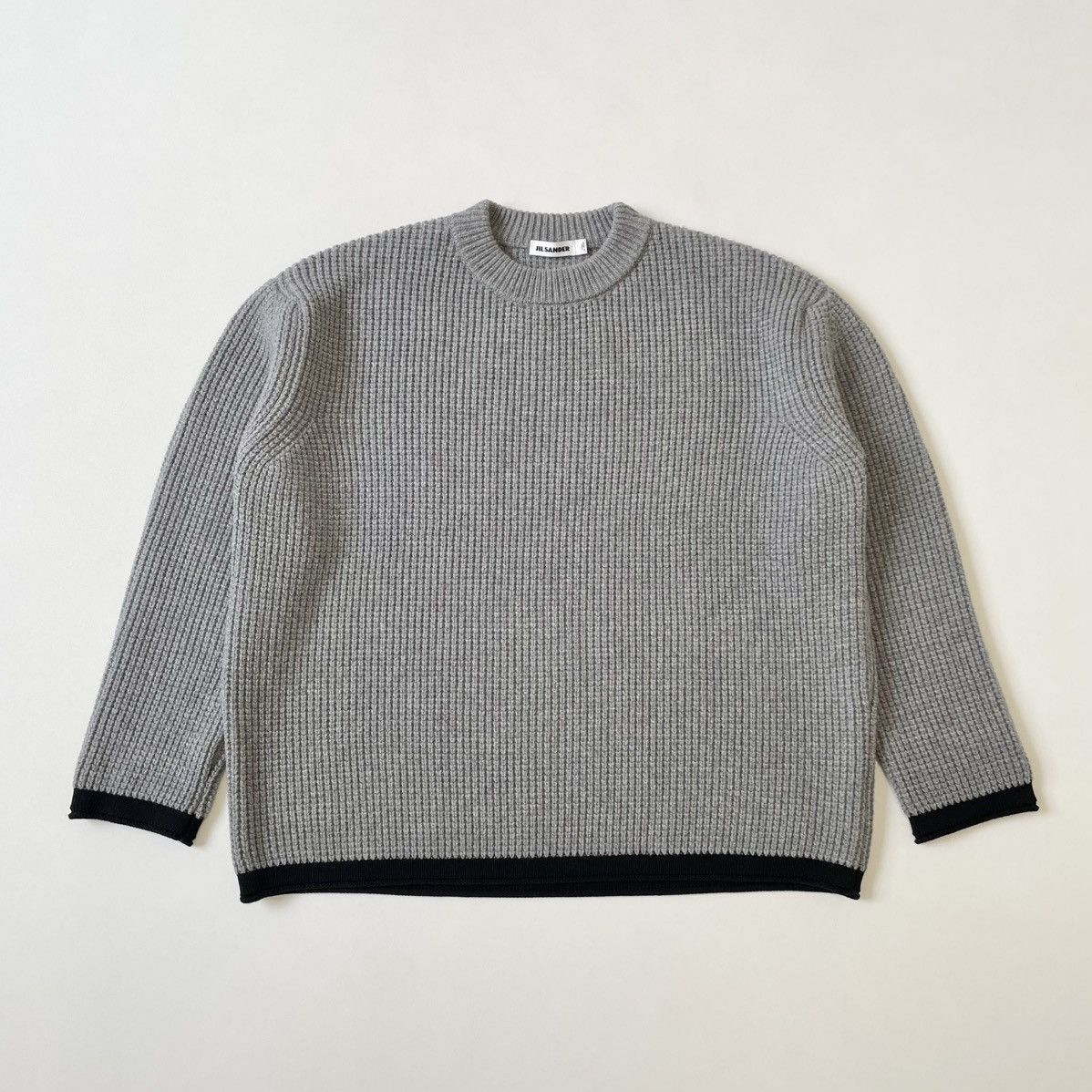 Jil Sander A/W 18 Oversized ‘Waffle Weave’ Wool Sweater Size US L / EU 52-54 / 3 - 20 Thumbnail