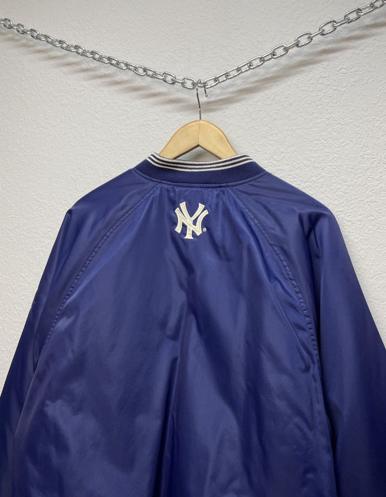 Adidas Vintage 00s Adidas New York Yankees Boxy Fit Bombers Jacket Size US M / EU 48-50 / 2 - 11 Thumbnail