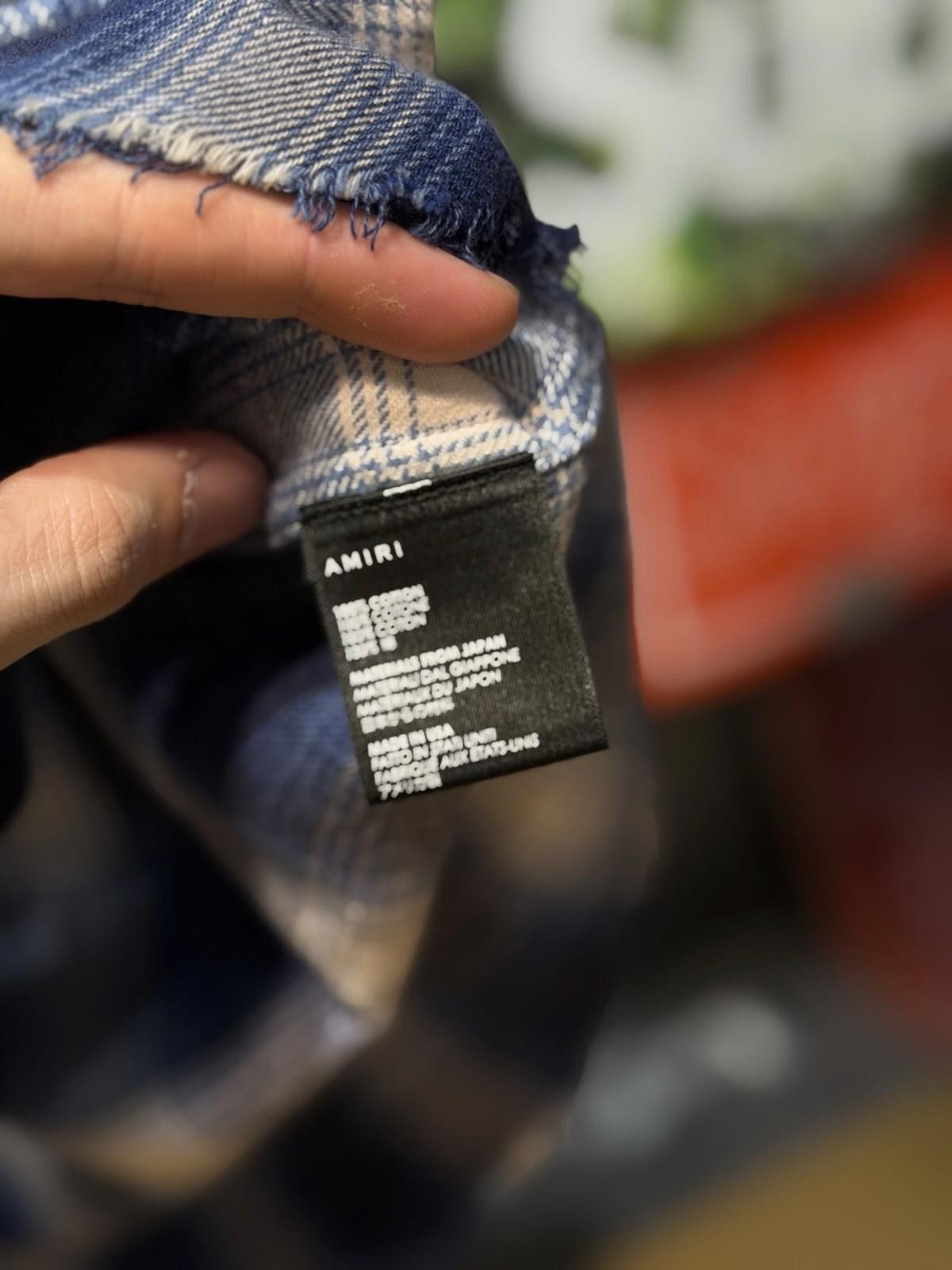 Amiri AMIRI Plaid Flannel Shirt Blue Black Star Men's Size Small Size US S / EU 44-46 / 1 - 11 Thumbnail