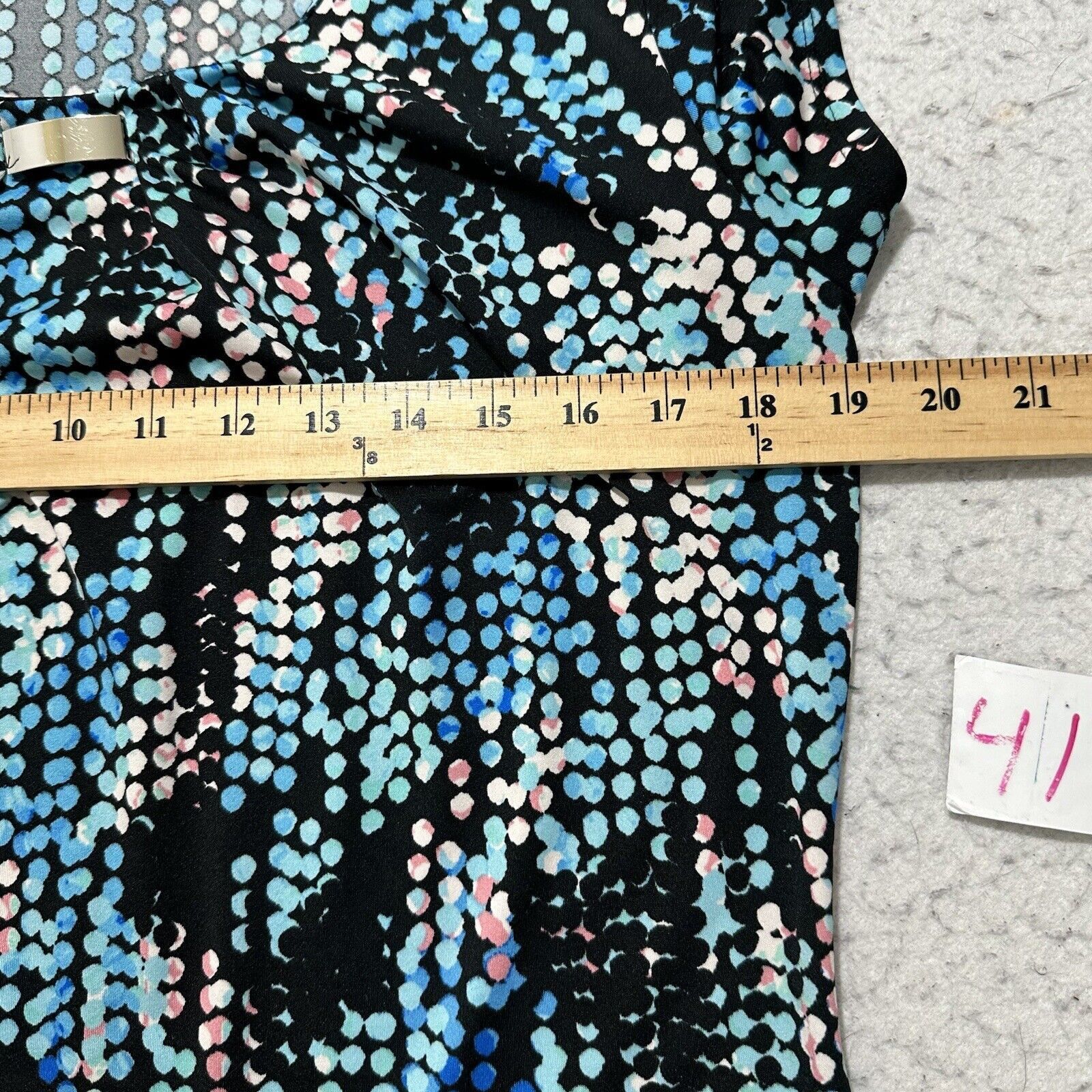 Other Notations Small Crewneck T Shirt Blue Black Blouse Top Size S / US 4 / IT 40 - 8 Thumbnail