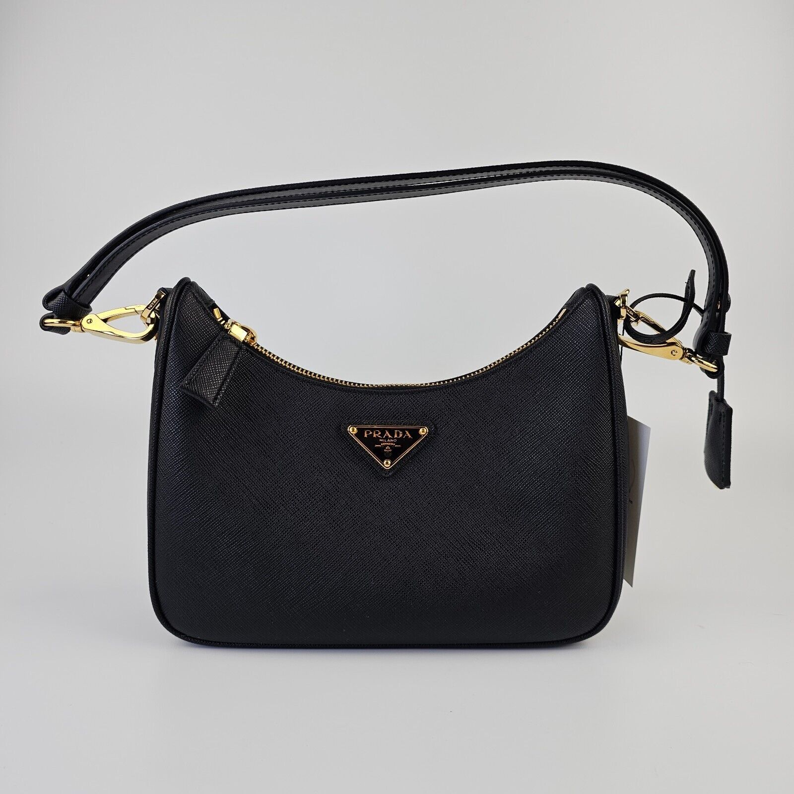Prada PRADA Re-Edition Black Saffiano Mini Handbag New Size ONE SIZE - 3 Thumbnail