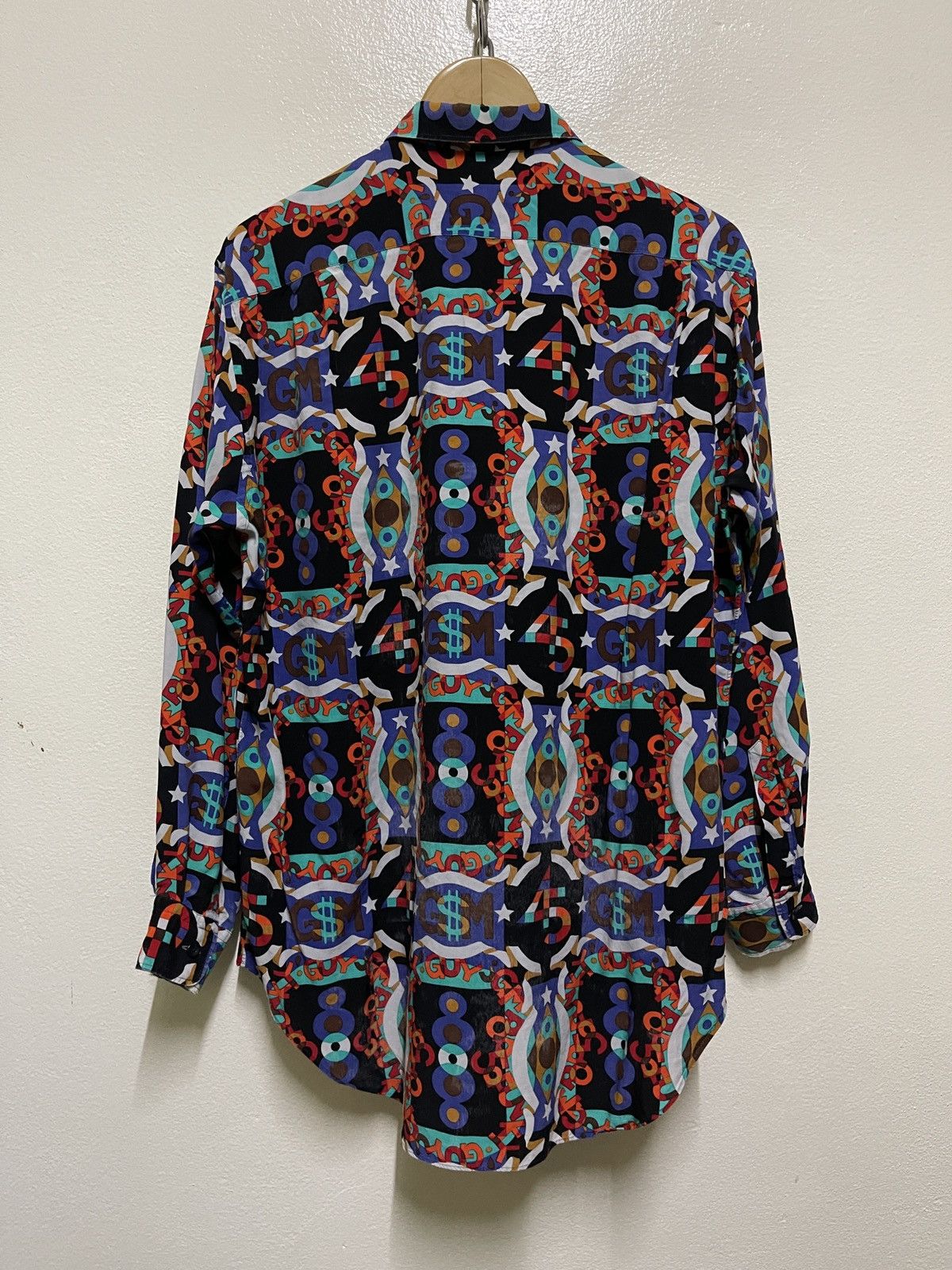 Japanese Brand × Vintage Grass Mens Jun Saito Full Print Shirt Size US L / EU 52-54 / 3 - 8 Thumbnail
