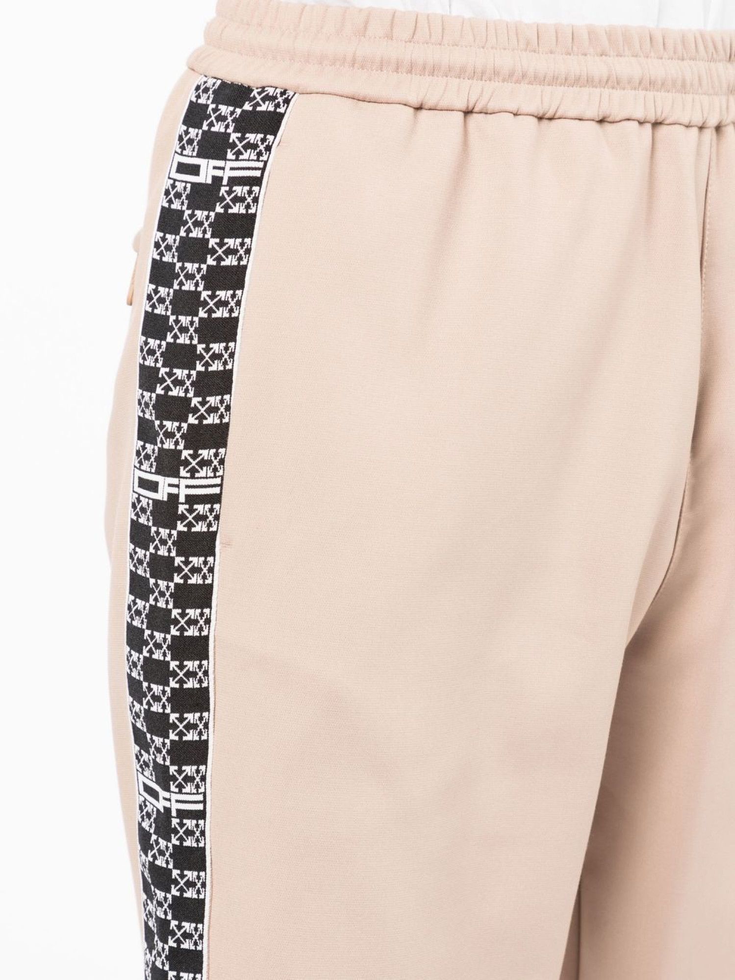 Off-White o1gr1nt1124 Monogram Band Trackpant in Camel Size US 30 / EU 46 - 5 Thumbnail