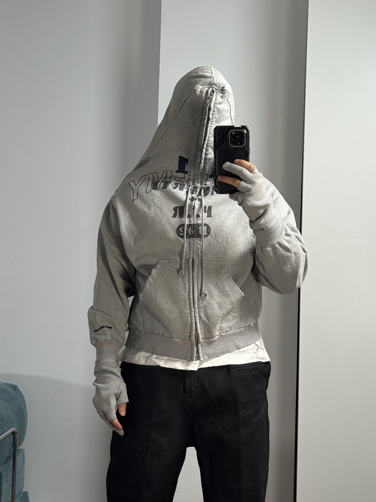PROJECT G/R Project G/R Limited Edition Zygon Melange Grey Zip Hoodie Size US M / EU 48-50 / 2 - 18 Thumbnail
