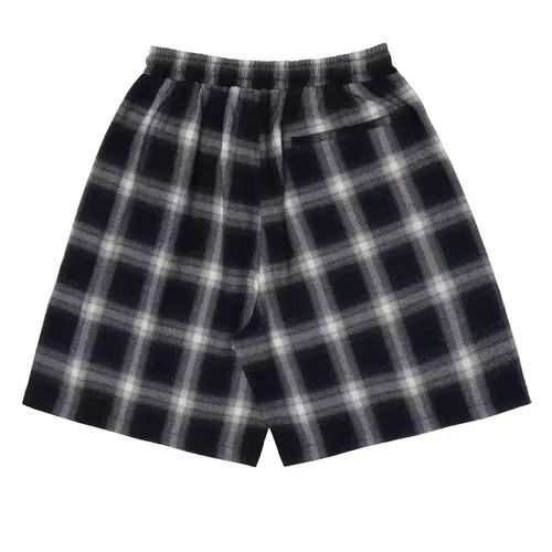 Japanese Brand 20SS Indigo Union Japan Plaid Checked Minimal Shorts Size US 31 - 3 Thumbnail