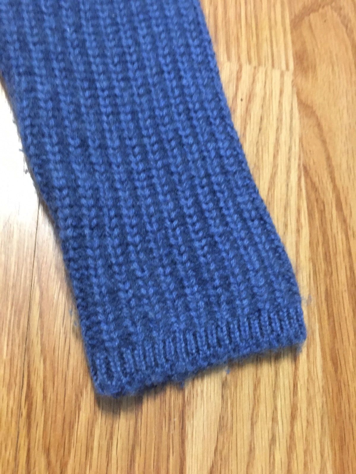Other Henry Christ Hamburg Blue Cotton Cashmere Knit Sweater Size M / US 6-8 / IT 42-44 - 9 Thumbnail