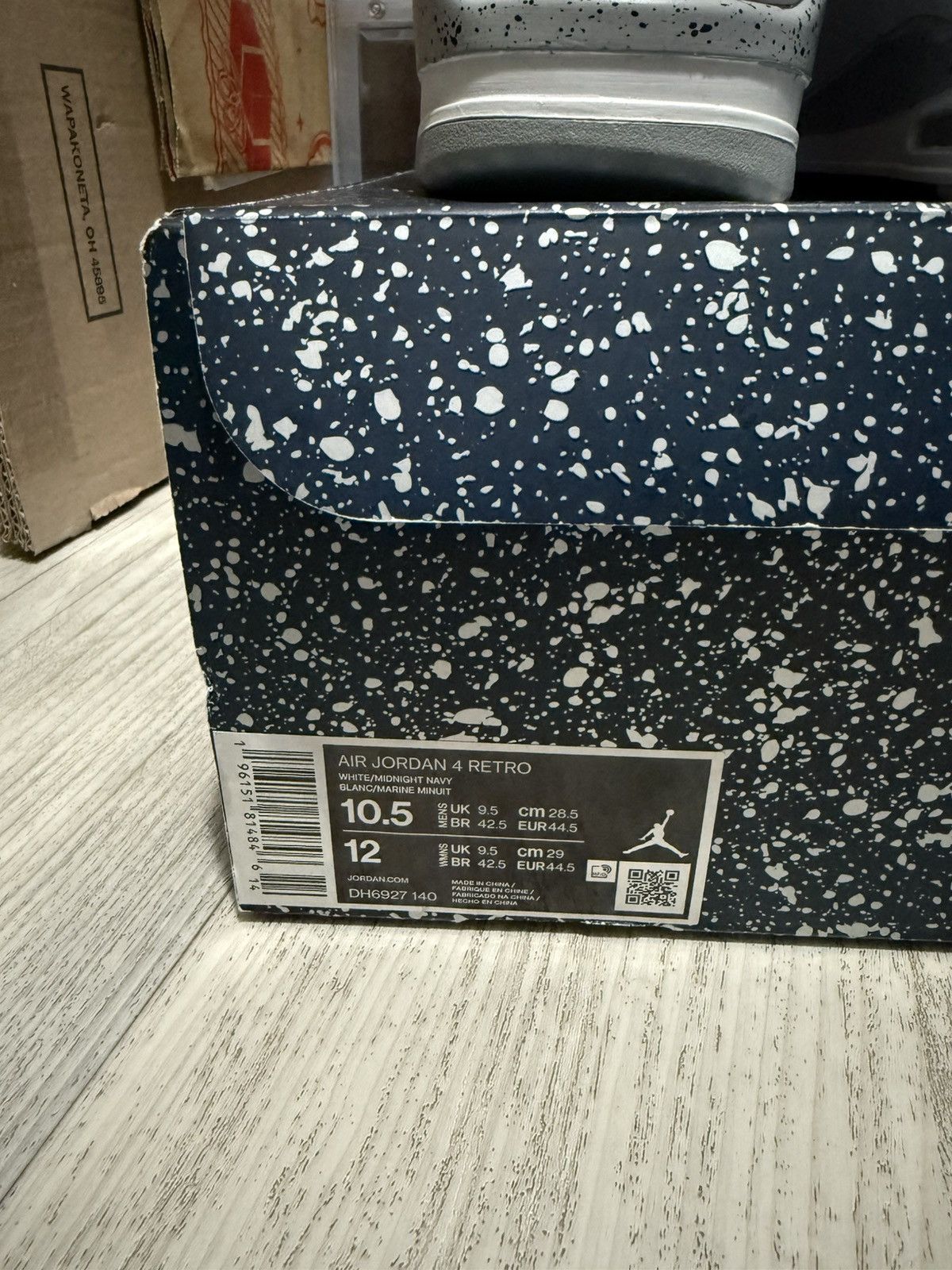 Jordan Brand Air Jordan 4 Retro Midnight Navy Size 10.5 Size US 10.5 / EU 43-44 - 9 Thumbnail