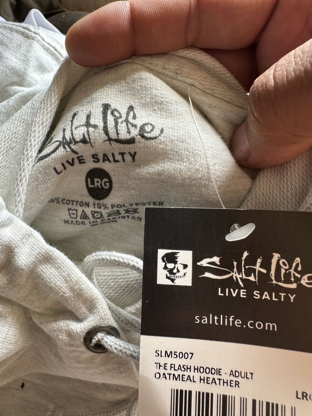 Other Salt Life Men’s L Graphic Hoodie Light Heather Sweatshirt Size US L / EU 52-54 / 3 - 5 Thumbnail