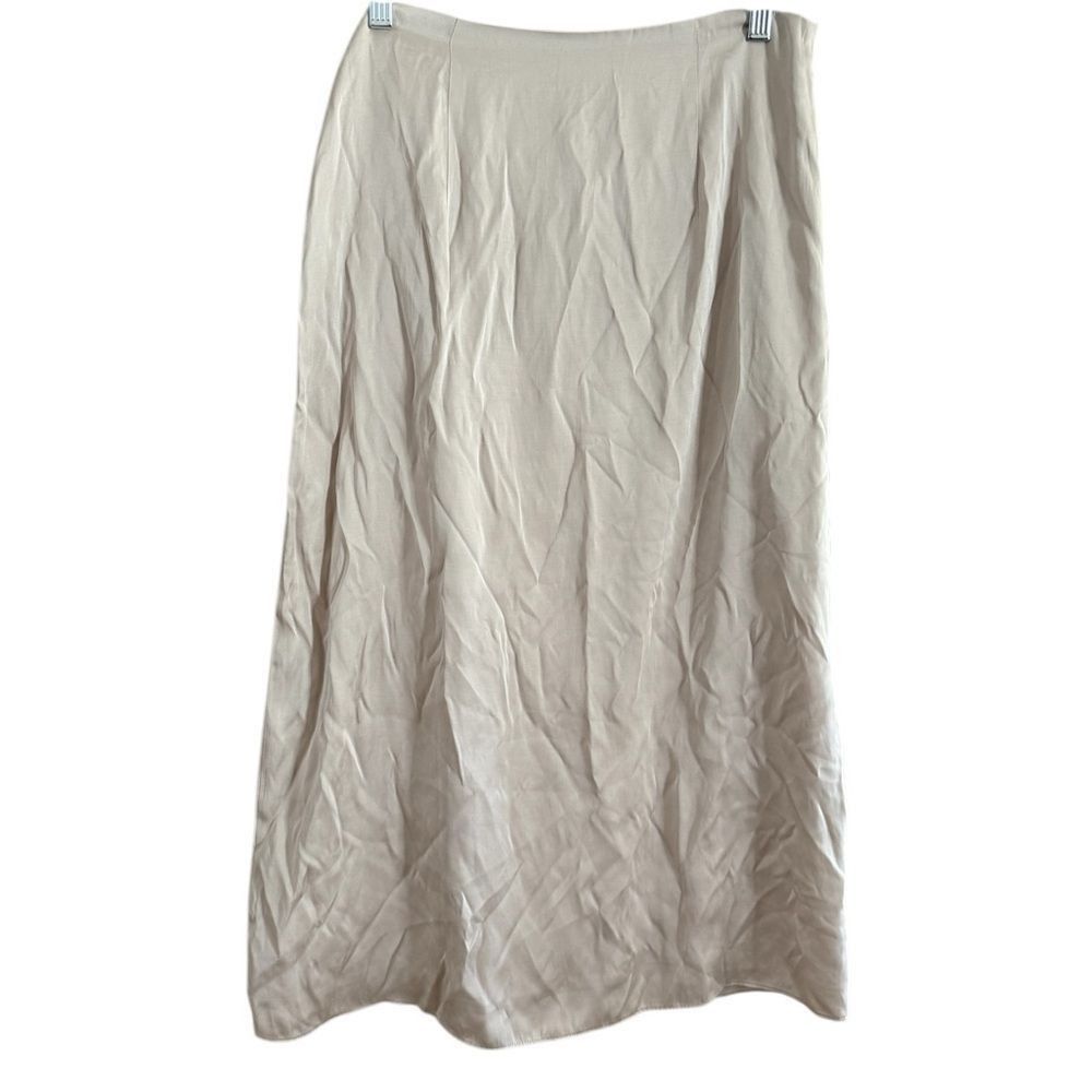 Club Monaco Club Monaco Cream Wrap Midi Skirt Size 30" / US 8 / IT 44 - 9 Thumbnail