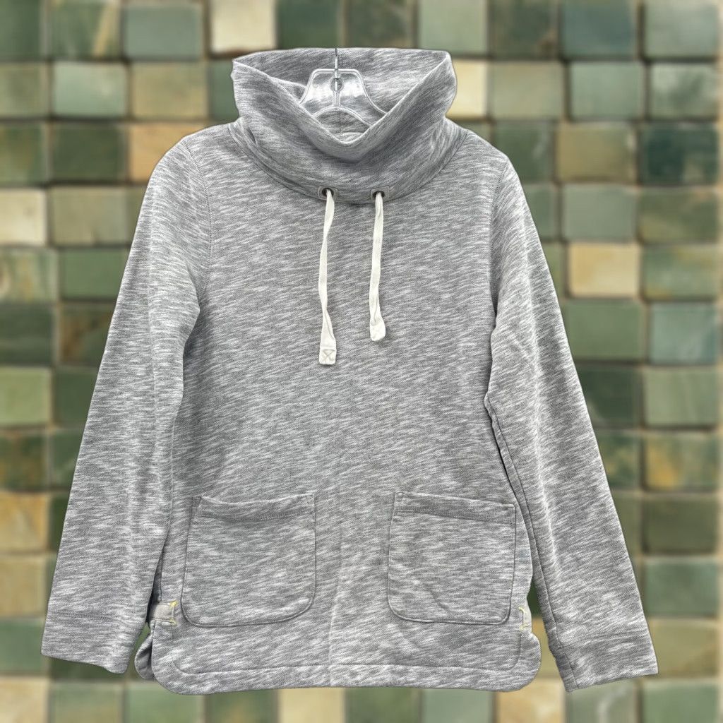 Boden Boden Sweater Women's Small Cowl Funnel Neck Travel Comfort Loungewear Athleisure Shirt Womens Gray 90s Preppy Sportswear Gym Coastal Travel Size S / US 4 / IT 40 - 1 Thumbnail