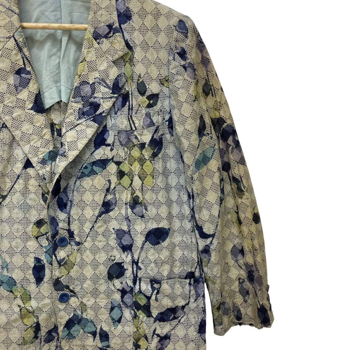 Yohji Yamamoto Vintage Pacthwork Mesh Jacket Size US M / EU 48-50 / 2 - 5 Thumbnail