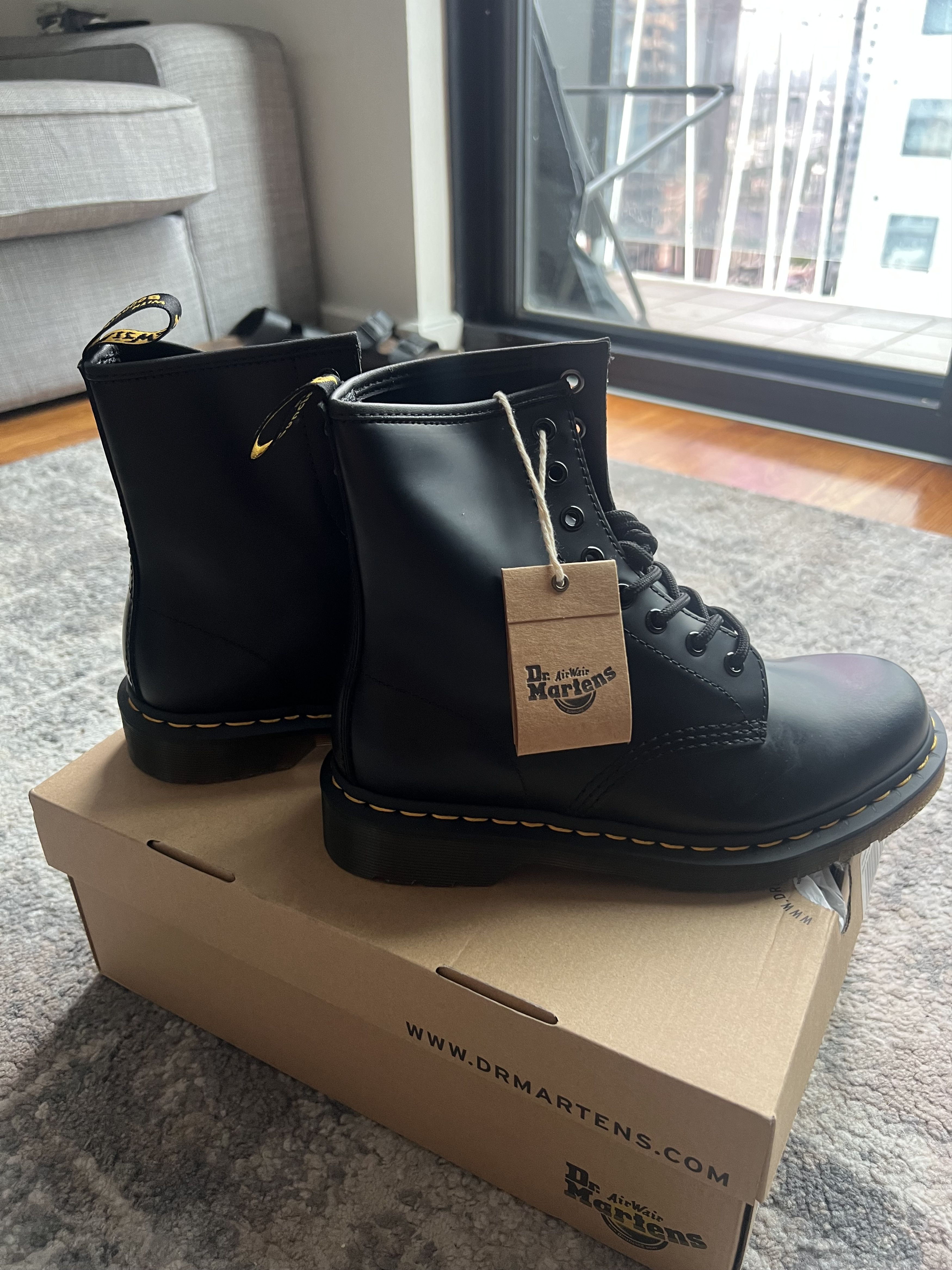 image of Dr Martens Dr Marten Boots Black, Women's (Size 6)