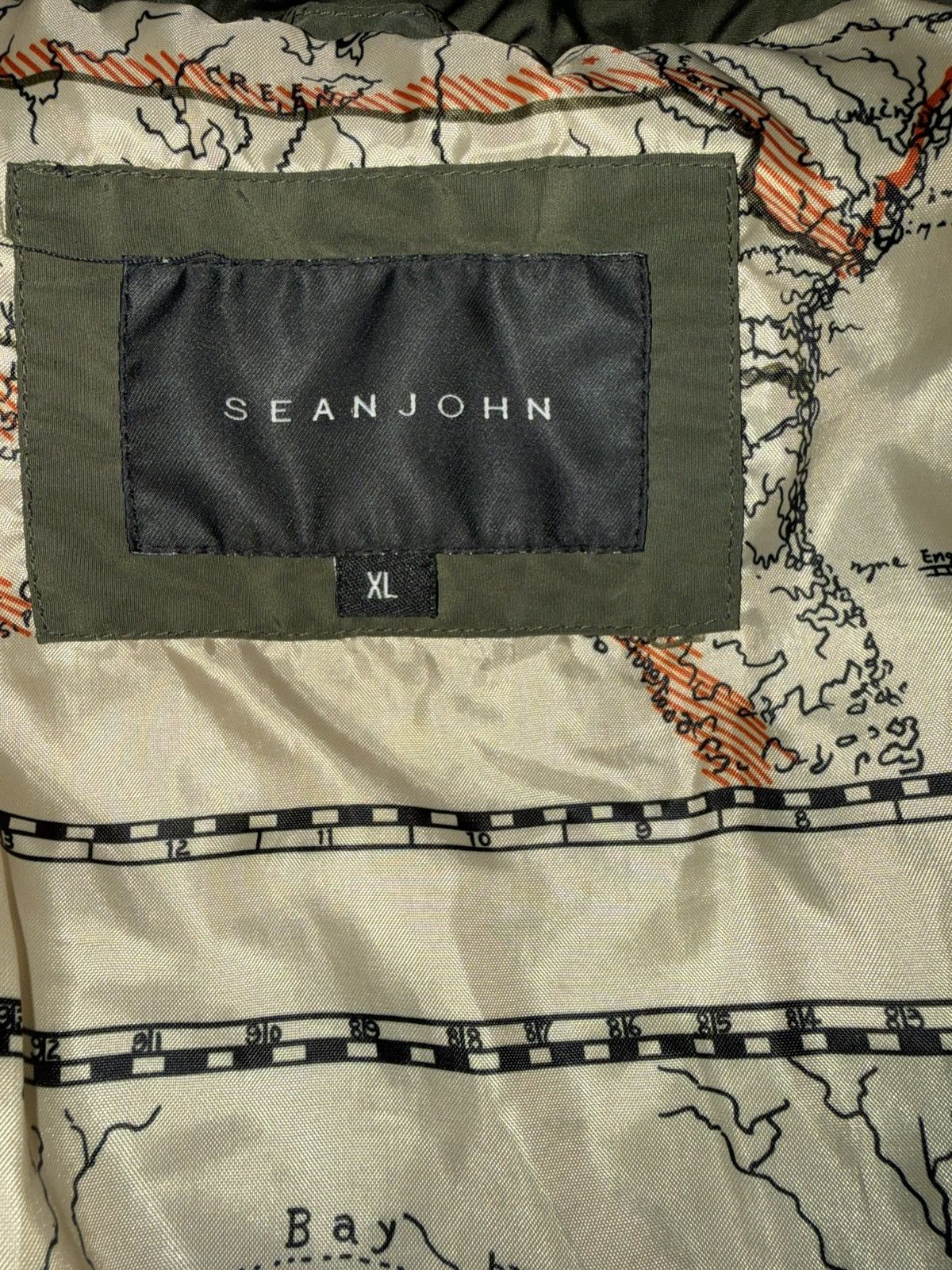 Sean John Sean John Olive Green Bomber parachute Jacket w/BlackStraps Size US XL / EU 56 / 4 - 2 Thumbnail