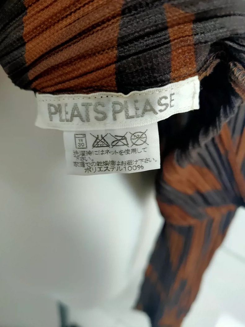 Issey Miyake issey miyake size:one size Brown printed coat 2506-Nextarr Size XXS / US 00 / IT 34 - 3 Thumbnail