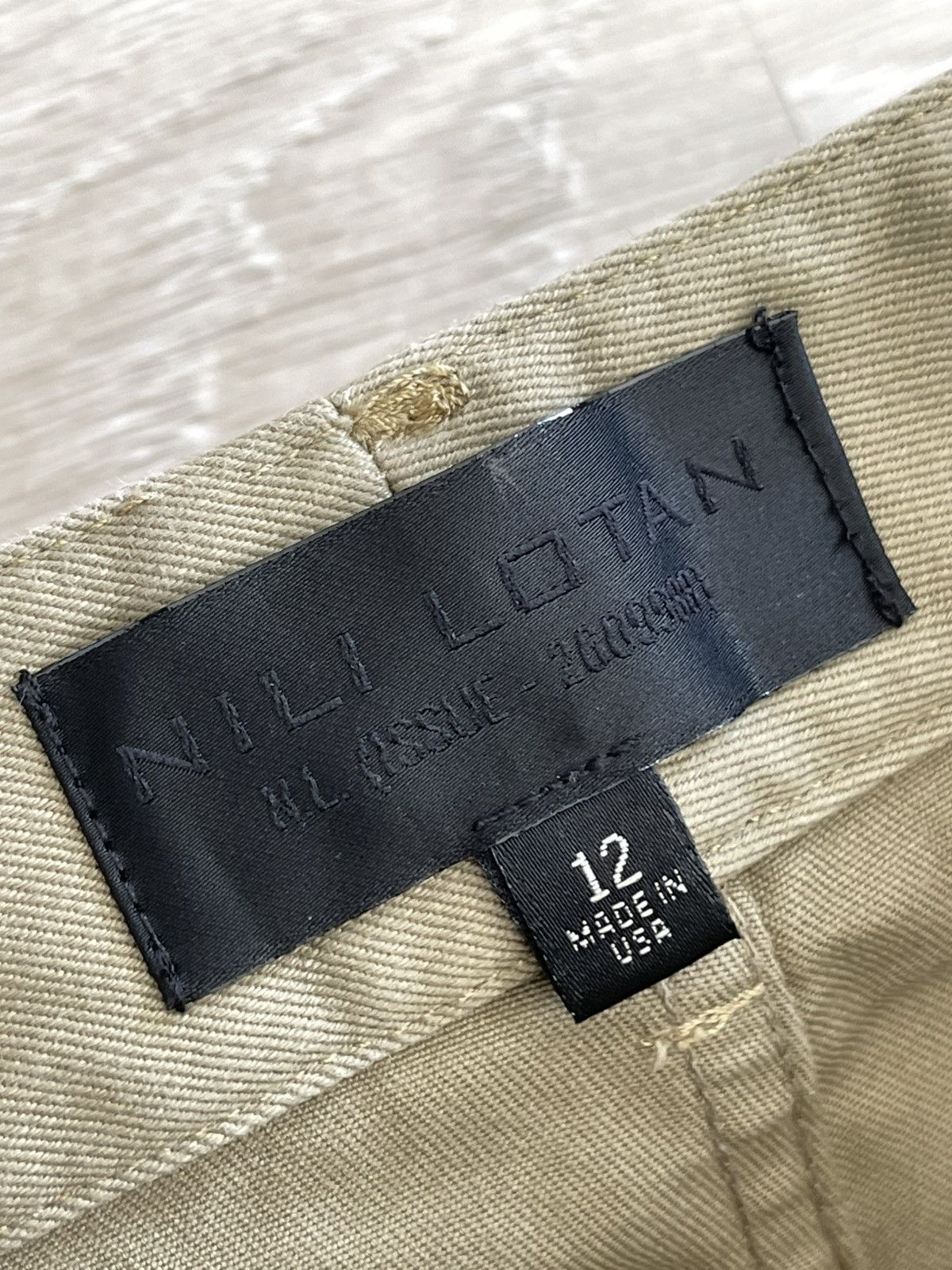Nili Lotan Nili Lotan Quentin High-Rise Cotton Flared Pants Size 32" / US 10 / IT 46 - 12 Thumbnail