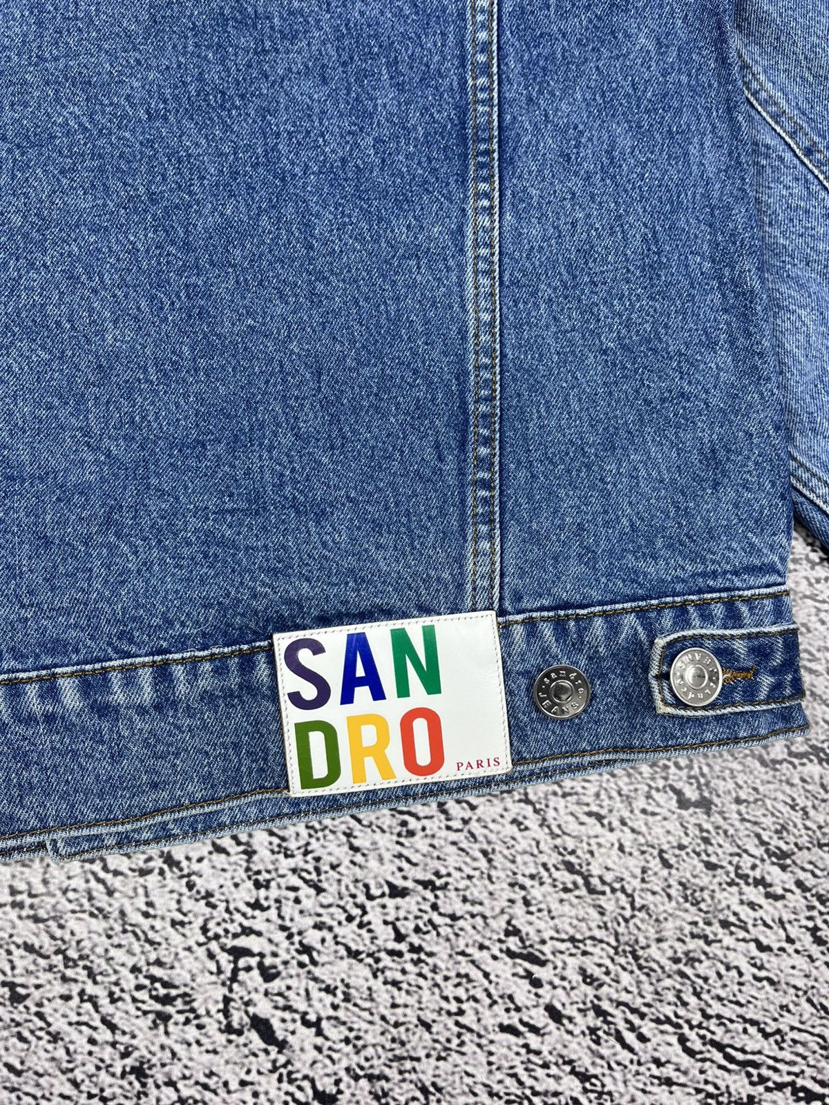 Sandro SANDRO Sandro Victoire Denim Jacket Women's (EU) 36 Size M / US 6-8 / IT 42-44 - 5 Thumbnail