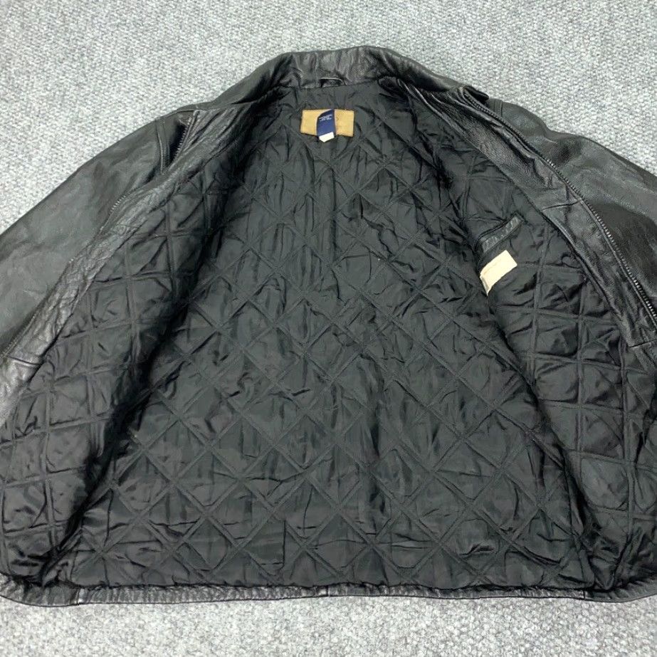Gap VINTAGE Gap Leather Jacket Womens XL Black Insulated Zip Size XL / US 12-14 / IT 48-50 - 5 Thumbnail