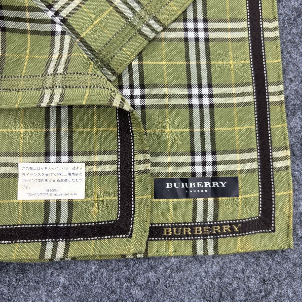 Burberry × Vintage Handkerchief # E019 # Bandana # Neckerchief Size ONE SIZE - 3 Thumbnail