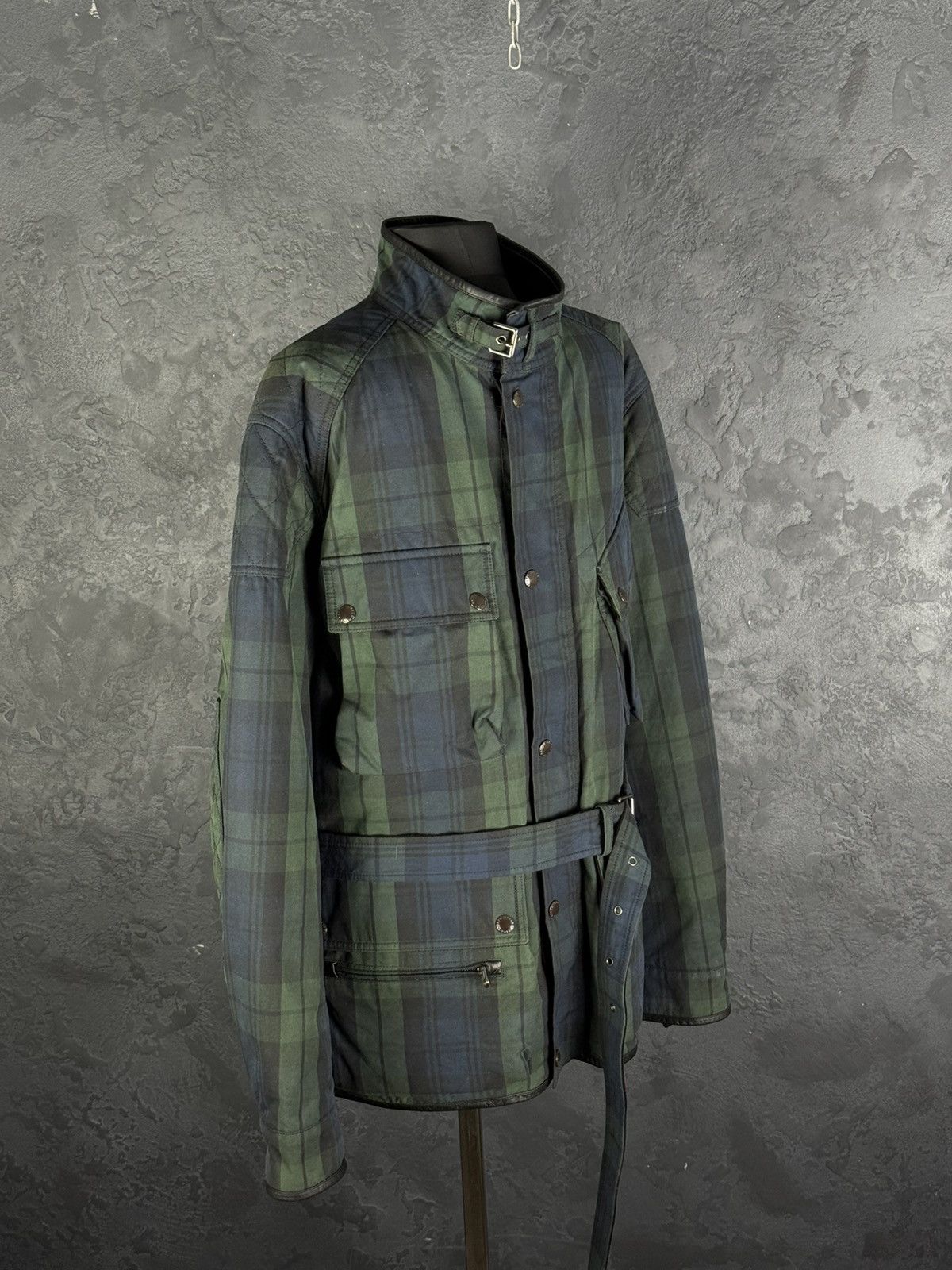 Polo Ralph Lauren Vintage Polo Ralph Lauren Mens Waxed Belted Motorcycl Jacket Size US XL / EU 56 / 4 - 9 Thumbnail