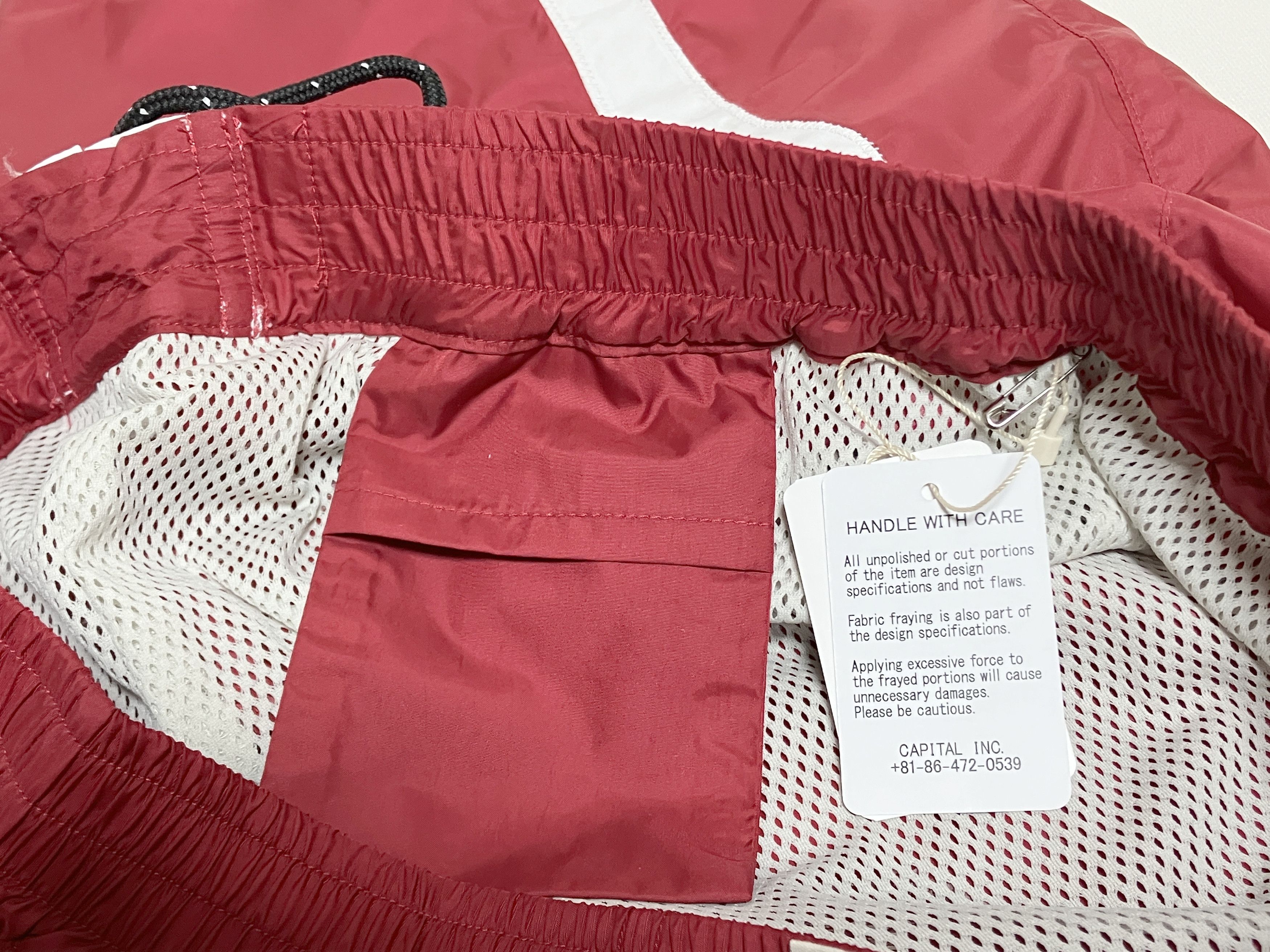 Kapital Kapital nylon bone swim shorts red new L Size US 33 - 6 Thumbnail
