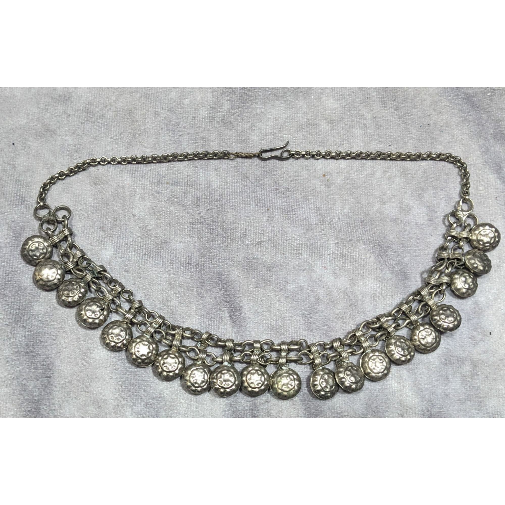 Other Bohemian Festival Silver Tone Puffed Charm Necklace Size ONE SIZE - 6 Thumbnail