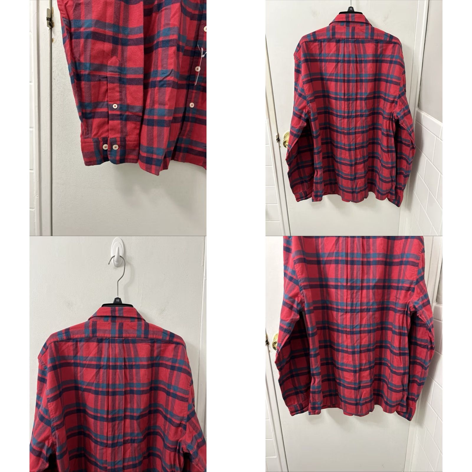 Brooks Brothers Brooks Brothers Original Polo Shirt Mens 2XL Red Plaid Flannel Button-Down NWT Slim Long Sleeve Casual Size US XXL / EU 58 / 5 - 8 Thumbnail