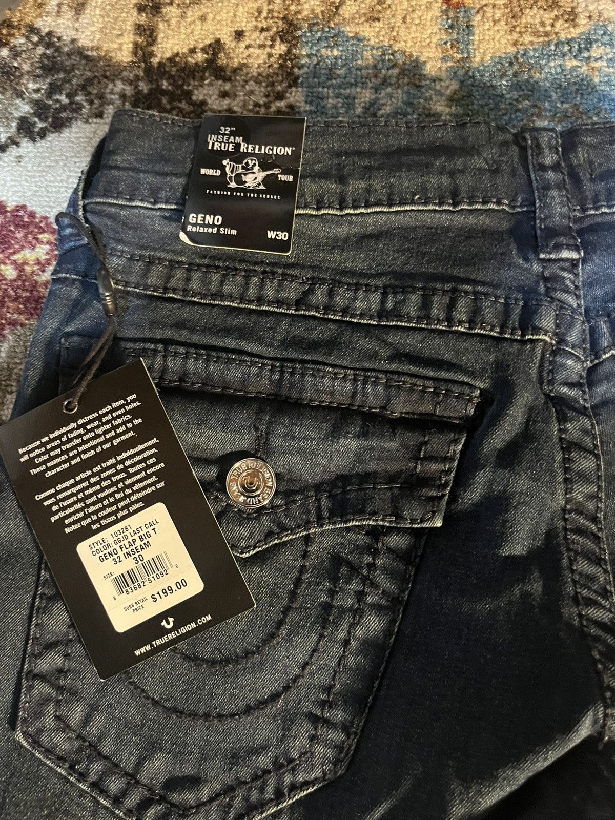 True Religion True Religion Black Jeans Size US 30 / EU 46 - 3 Thumbnail