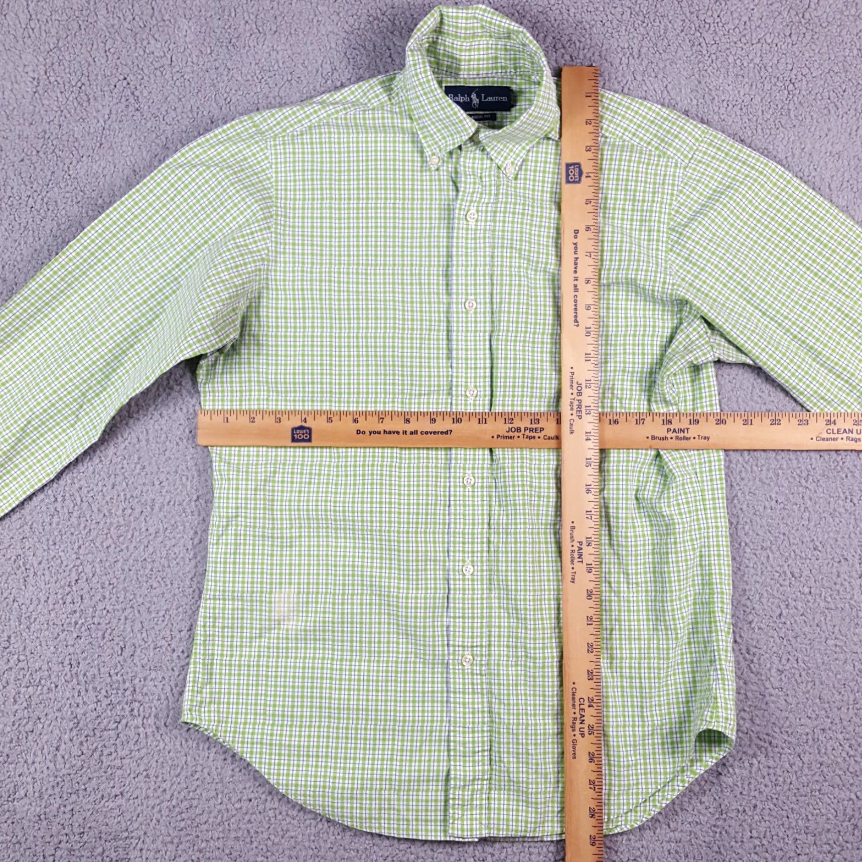 Ralph Lauren VINTAGE Ralph Lauren Plaid Pony Logo Long Sleeve Shirt M Adult Green 90s Preppy Casual Workwear Mens Size US M / EU 48-50 / 2 - 5 Thumbnail