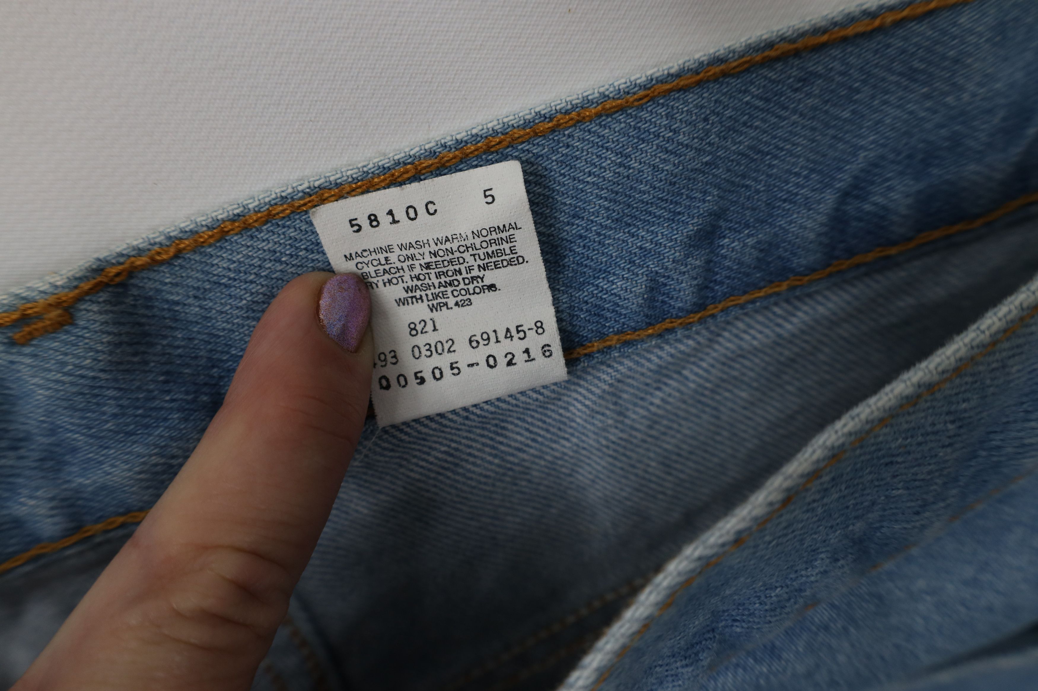 Levi's Vintage Y2K 2002 Levis 505 Regular Straight Leg Jeans Blue Size US 34 / EU 50 - 10 Thumbnail