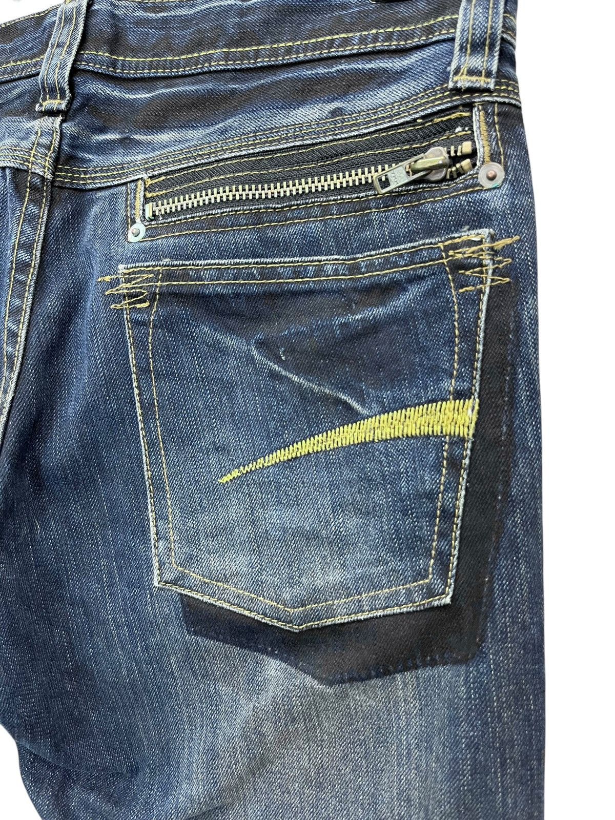 Pro Edge FYE🔥Vintage SUPER FLARE Punk Zipper Pocket Grunge Heel Bite Size US 30 / EU 46 - 8 Thumbnail