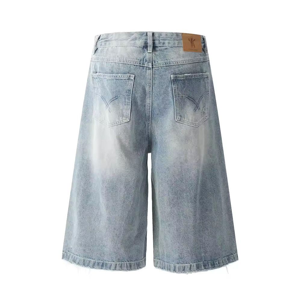 Vintage Distressed Hope Vintage Retro Style Light Blue Loose Shorts Size US 30 / EU 46 - 6 Thumbnail