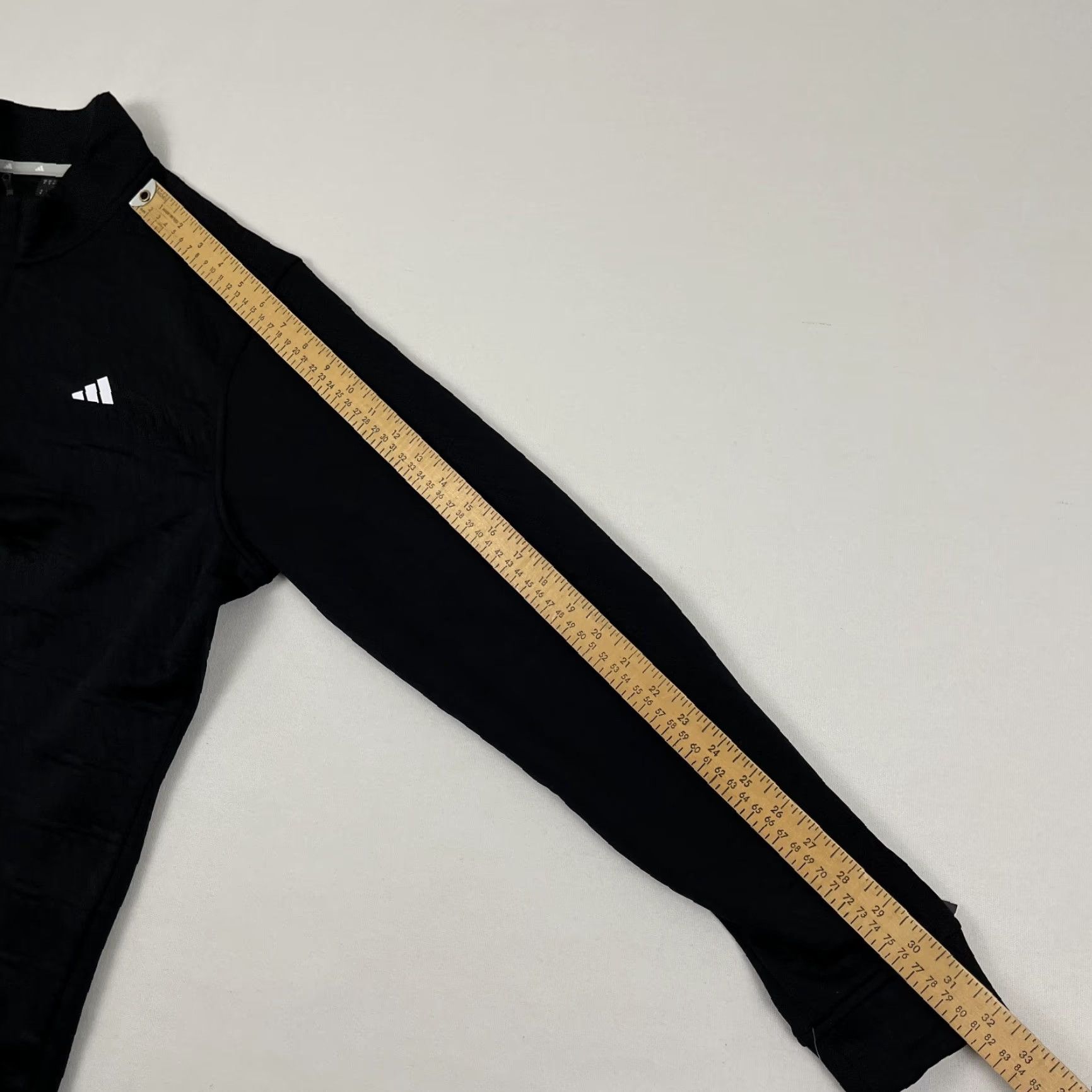 Adidas Adidas Pullover Mens Medium Black Adi Pattern Quarter Zip Active Golf Sweatshirt Jacket Size US M / EU 48-50 / 2 - 7 Thumbnail