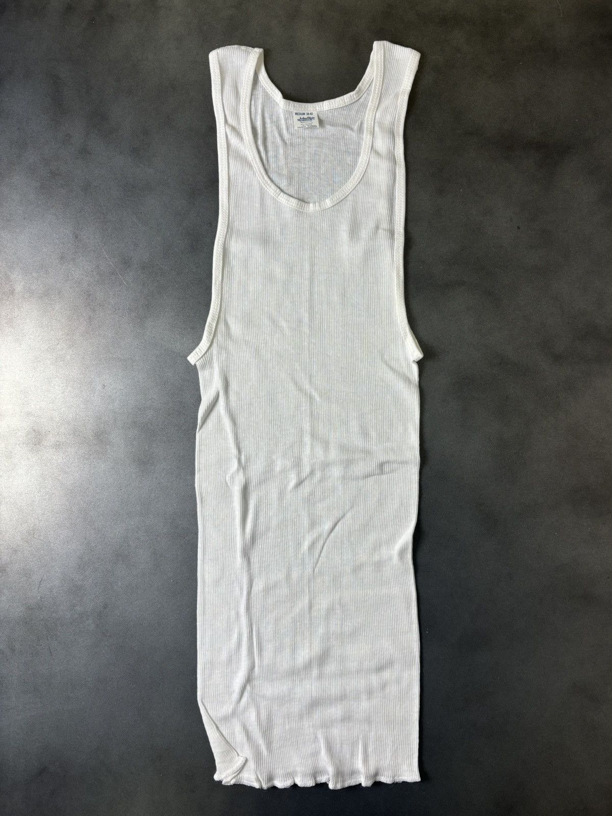 Vintage 2 Pairs Deadstock 1980s Vintage Tank Tops Made in USA Mens Size US M / EU 48-50 / 2 - 2 Thumbnail